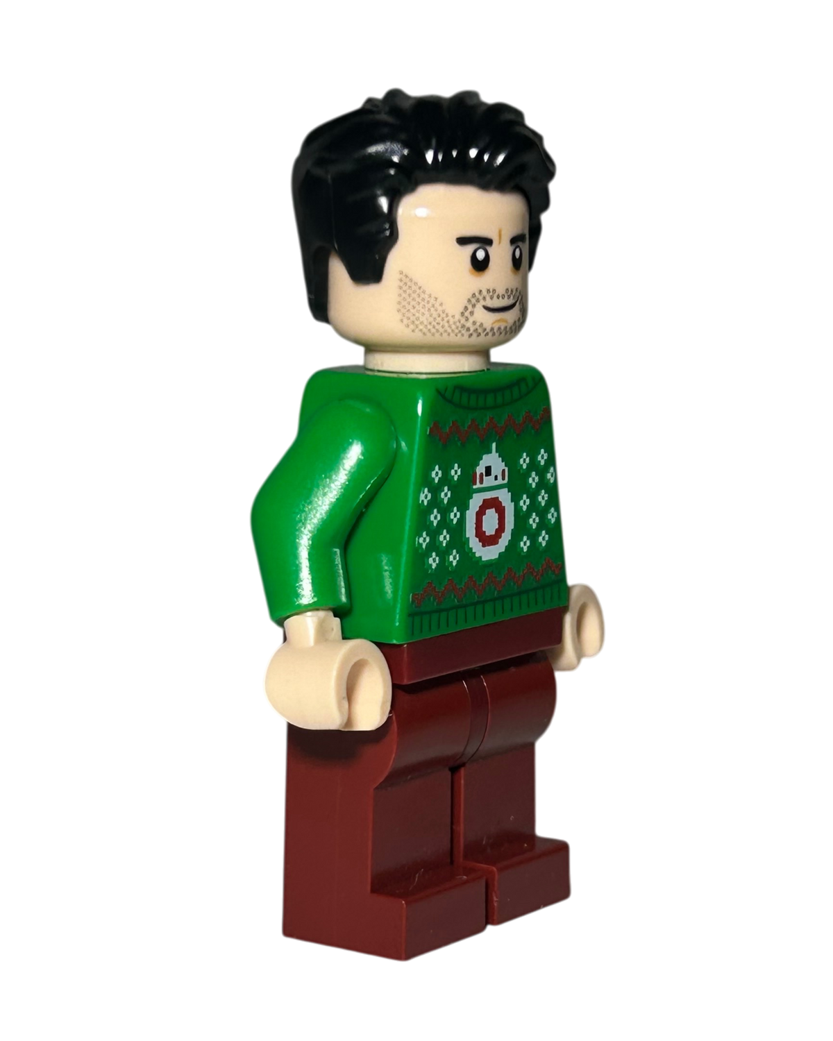 LEGO Star Wars Minifigur Poe Dameron Holiday Sweater SW1117 Seitenansicht