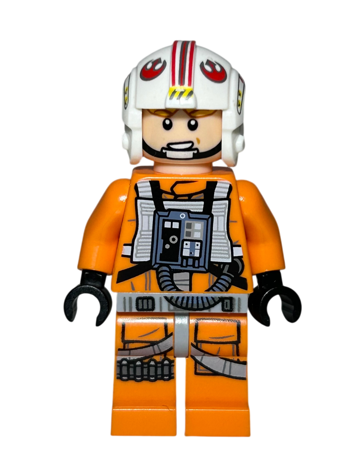 Luke Skywalker Piloten Outfit SW1139 LEGO Star Wars Minifigur Detailansicht brick2d2