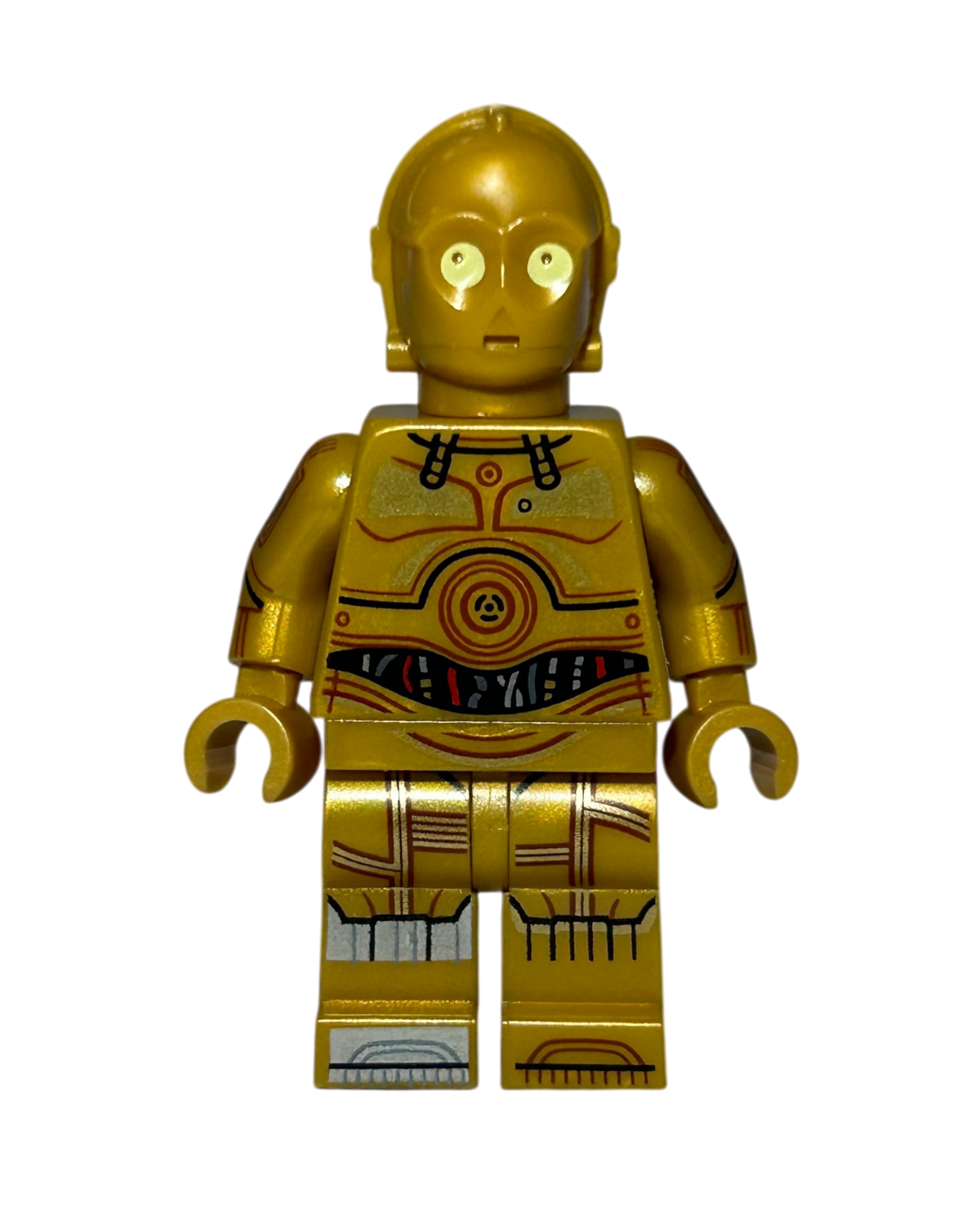 C-3PO SW1201 LEGO Star Wars Minifigur Vorderansicht