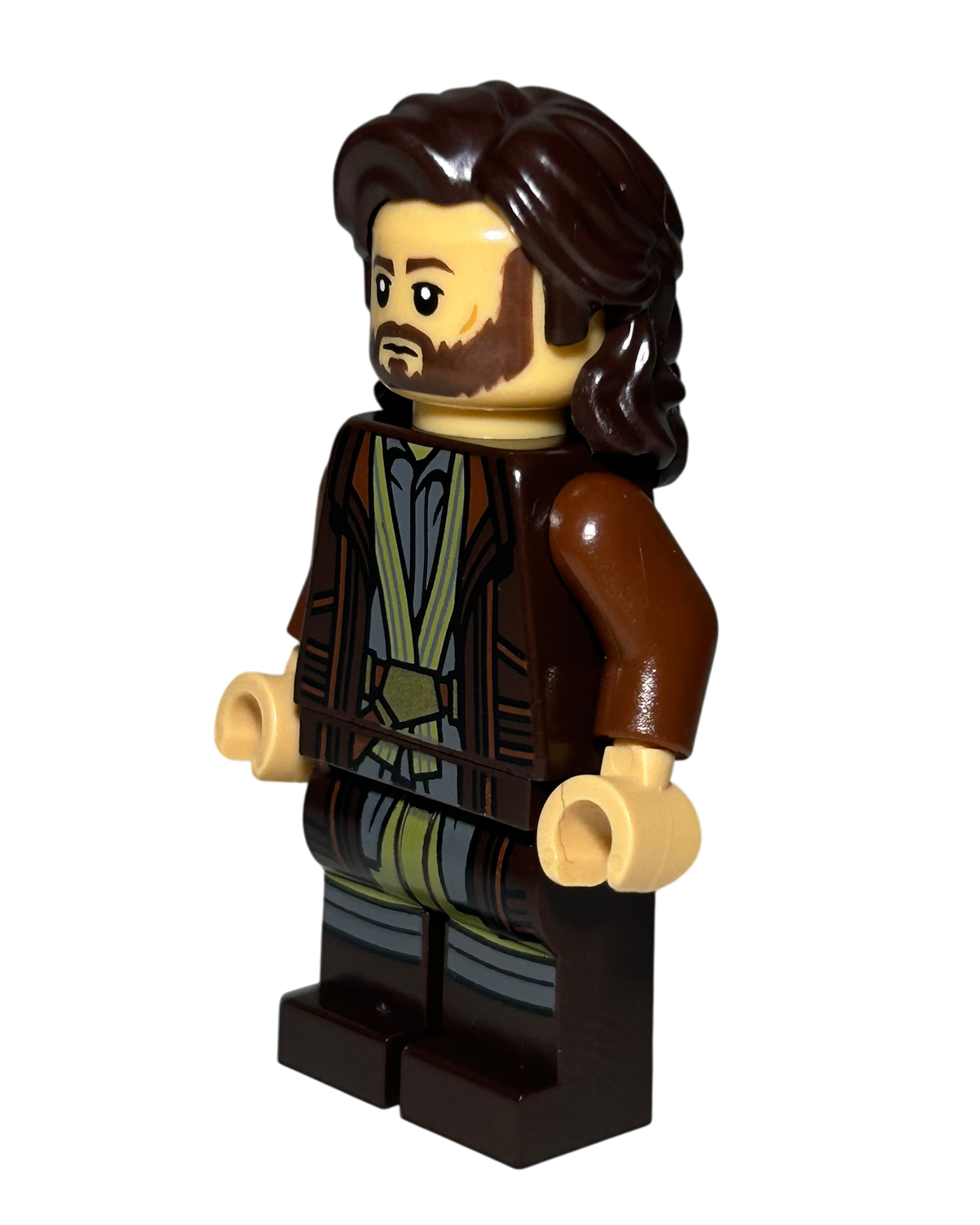 Lego Star Wars Minifigur Cassian Andor SW1231 Seitenansicht rechts brick2d2