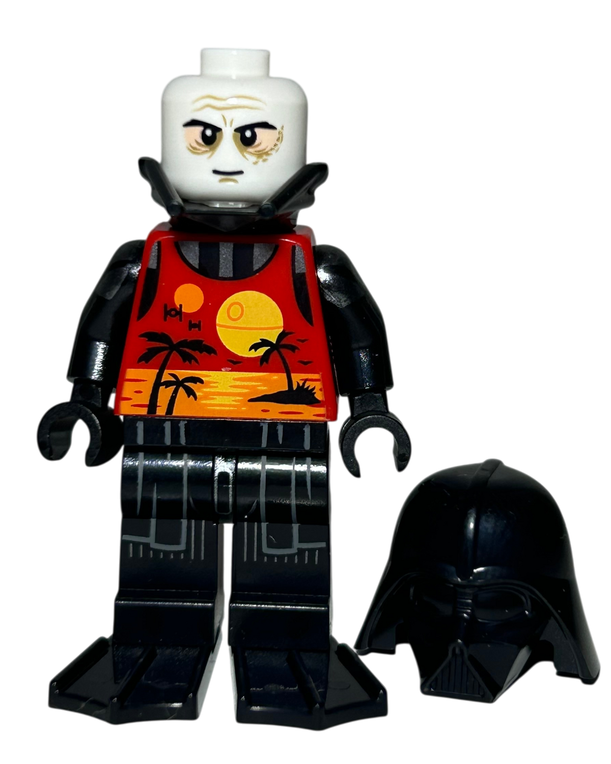 Darth Vader SW1239 LEGO Star Wars Minifigur Sommer Outfit Detailansicht brick2d2
