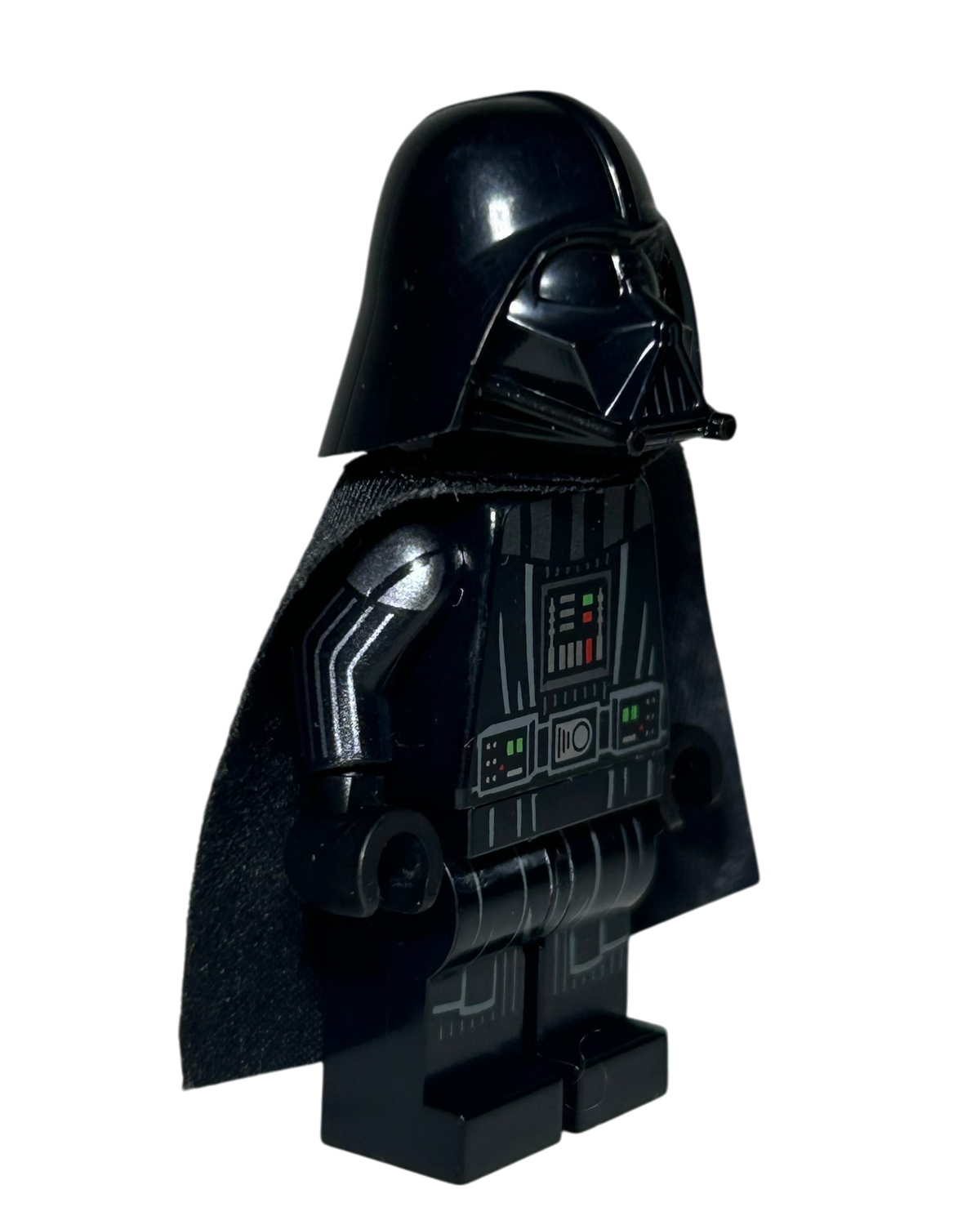 Darth Vader SW1273 LEGO Star Wars Minifigur mit Lichtschwert Seitenansicht links brick2d2