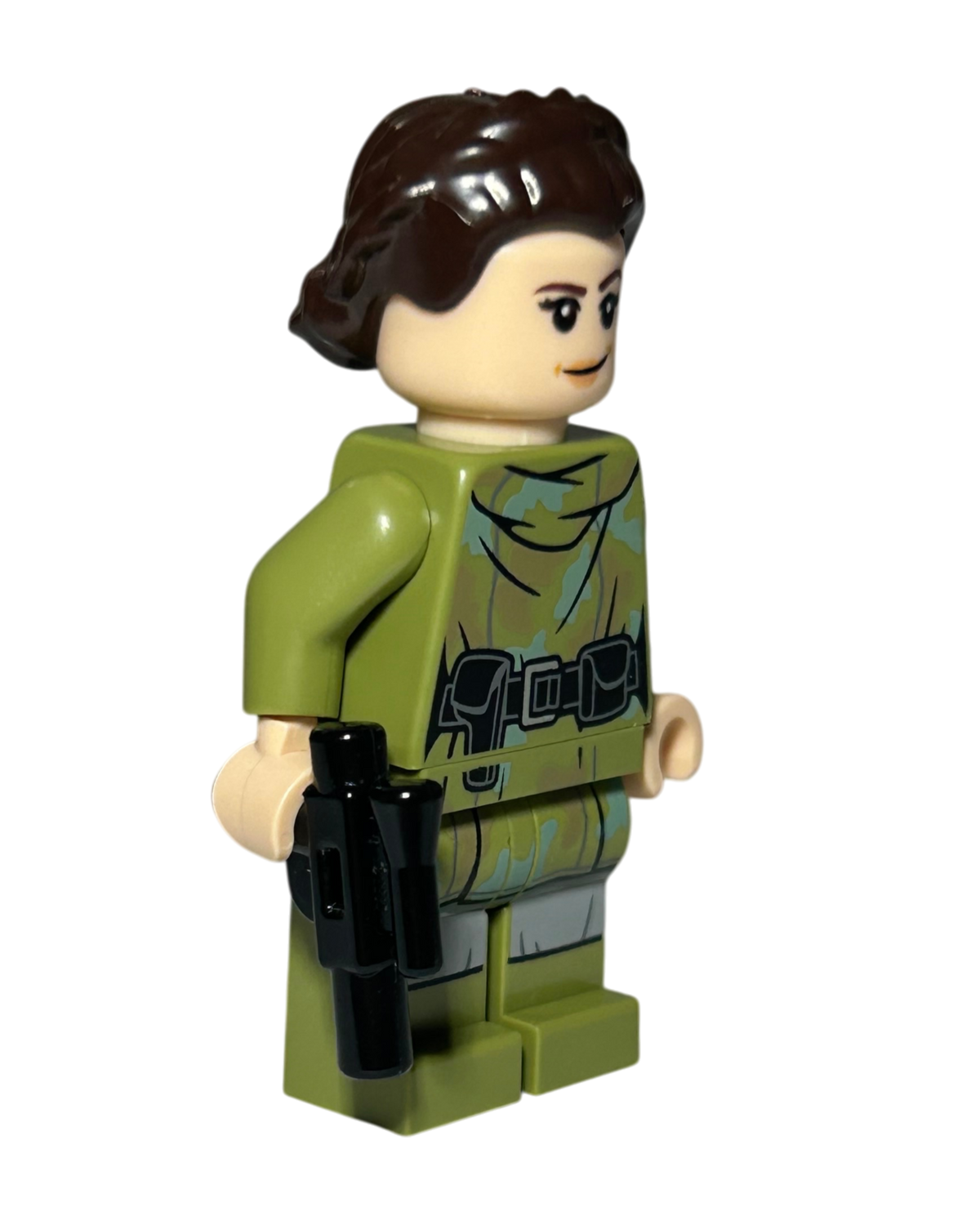 LEGO Star Wars Minifigur Prinzessin Leia Endor Outfit SW1296 Vorderansicht – Brick2D2