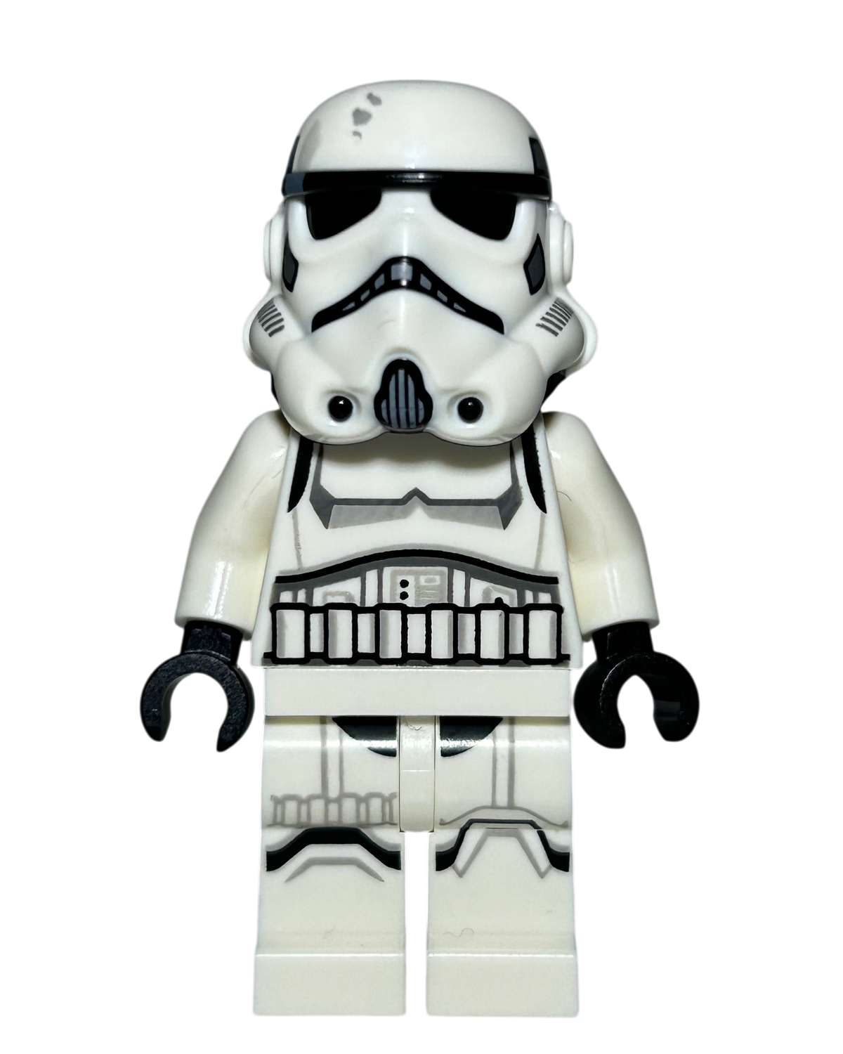 Imperial Stormtrooper SW1327 LEGO Star Wars Minifigur mit Fehldruck Vorderansicht brick2d2