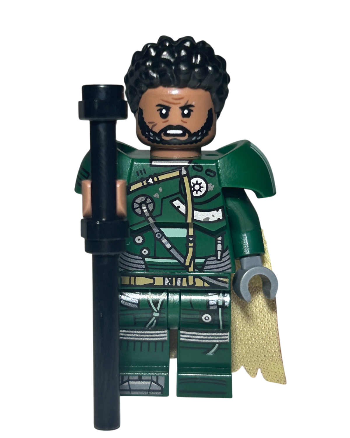 Saw Gerrera SW1335 LEGO Star Wars Minifigur Vorderansicht mit 25 Jahre Podest brick2d2