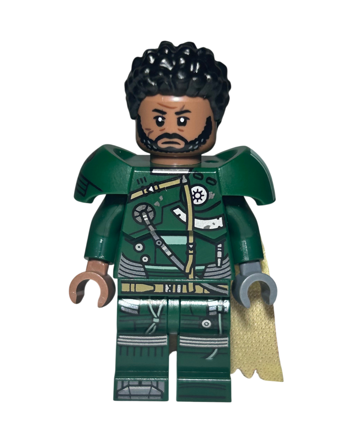 Saw Gerrera SW1335 LEGO Star Wars Minifigur Detailansicht 25 Jahre Podest brick2d2