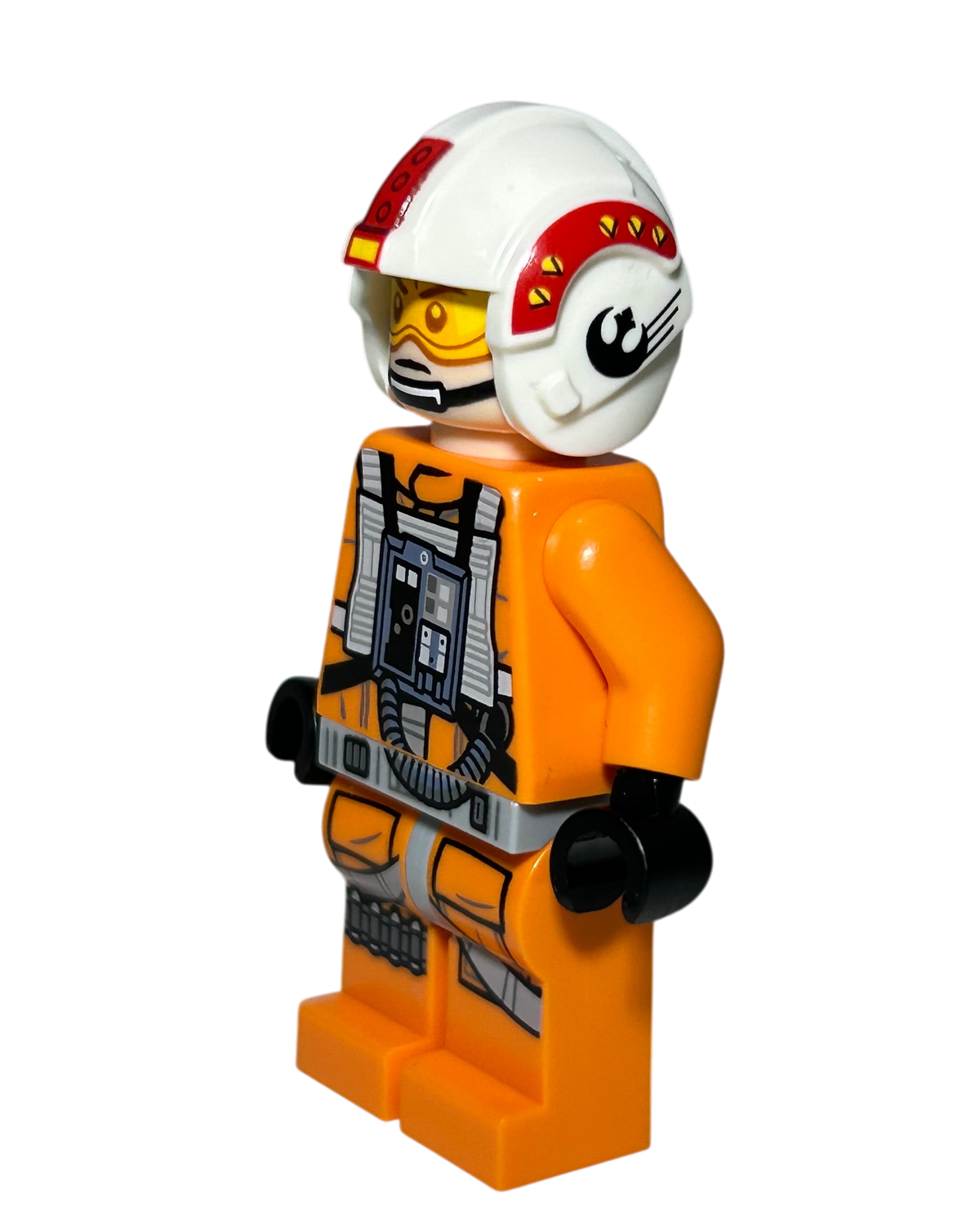 Rebel Pilot Helmet schwarze Rebel Alliance Symbole SW1359 LEGO Star Wars Seitenansicht rechts brick2d2