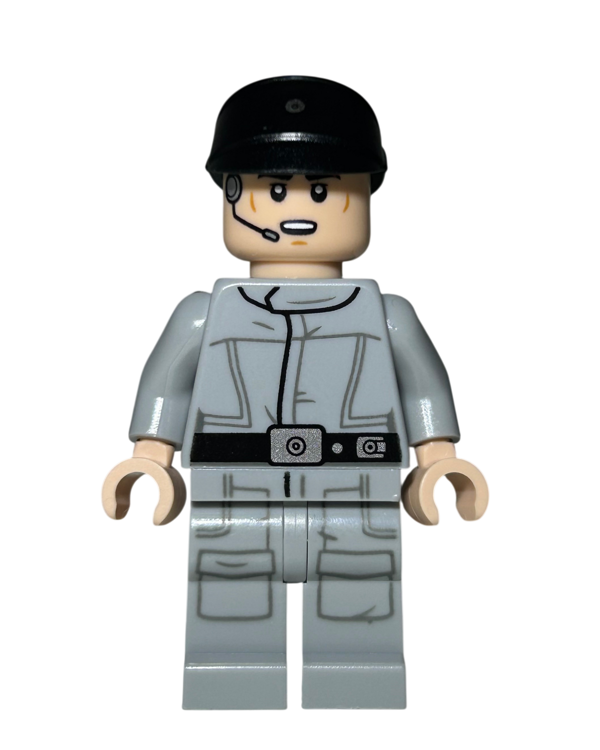 Imperial Crew graue Uniform SW1373 LEGO Star Wars Minifigur Vorderansicht brick2d2