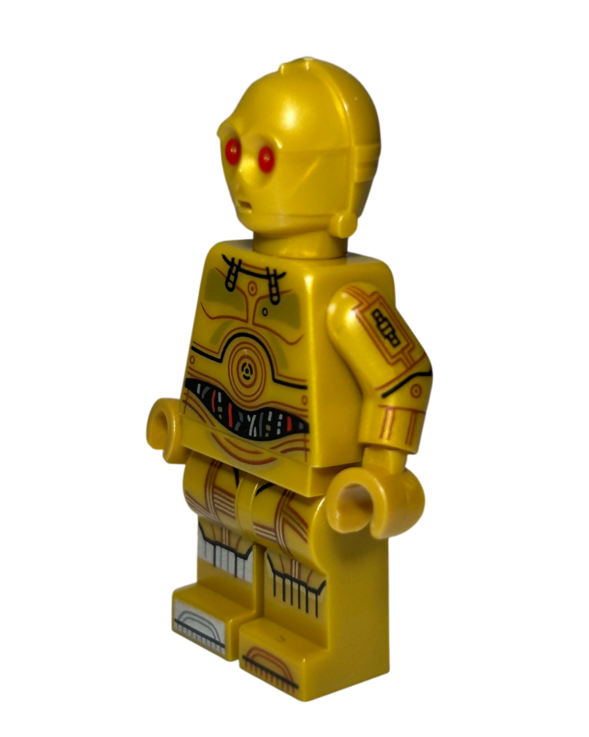 C-3PO Rote Augen SW1440 LEGO Star Wars Minifigur Seitenansicht rechts brick2d2