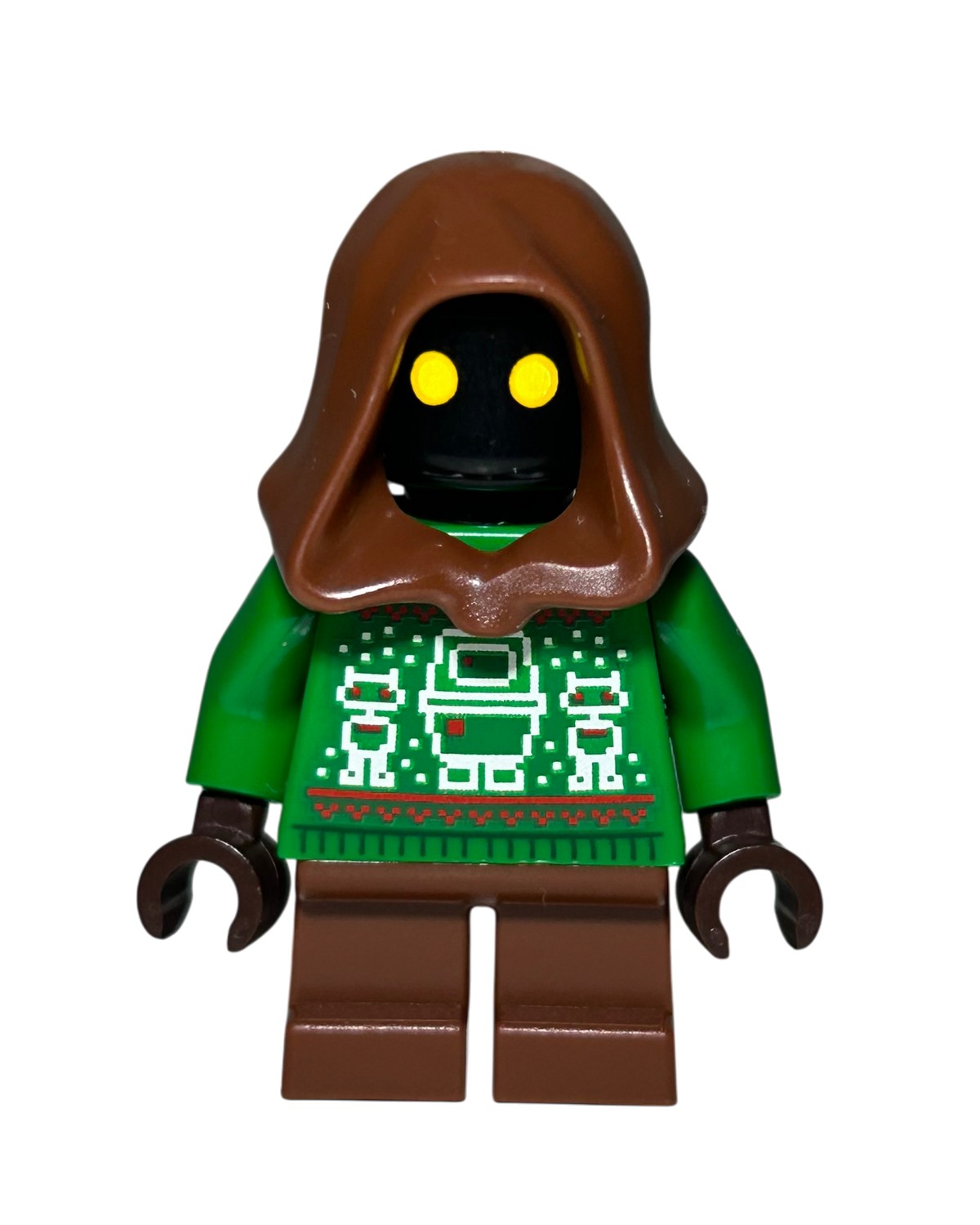 Jawa Holiday Outfit SW1445 LEGO Star Wars Minifigur Vorderansicht brick2d2
