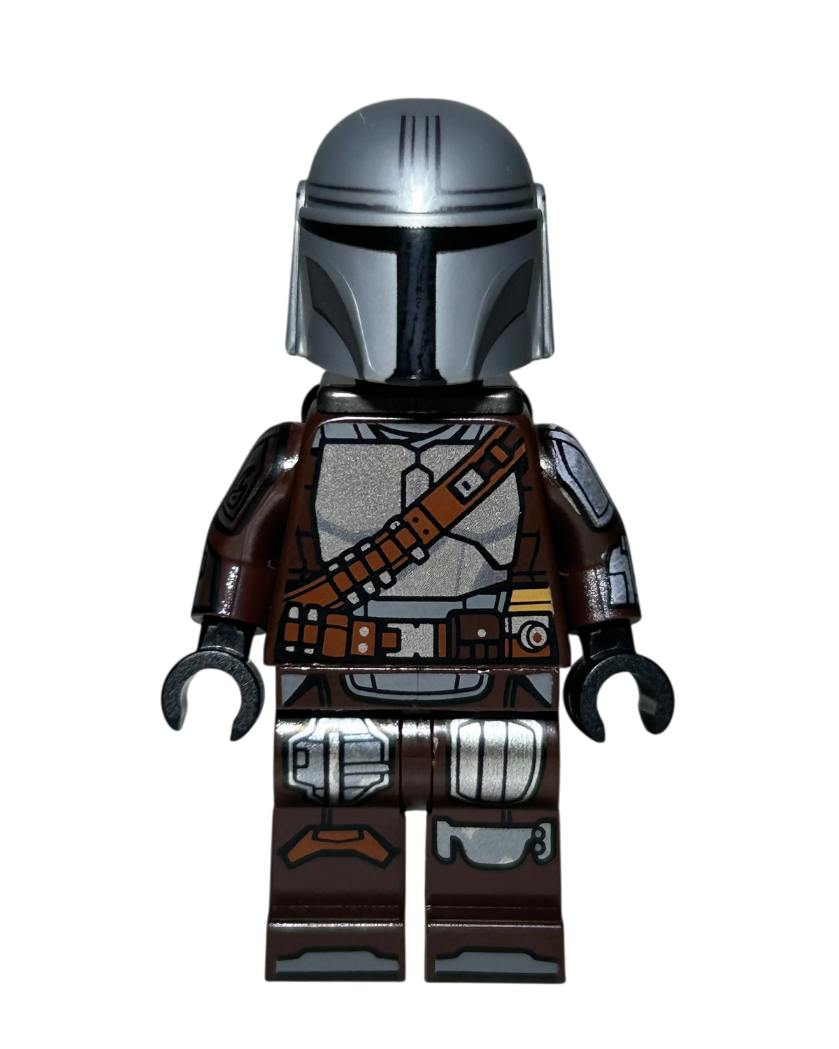 Din Djarin Mando SW1519 LEGO Star Wars Minifigur Vorderansicht brick2d2