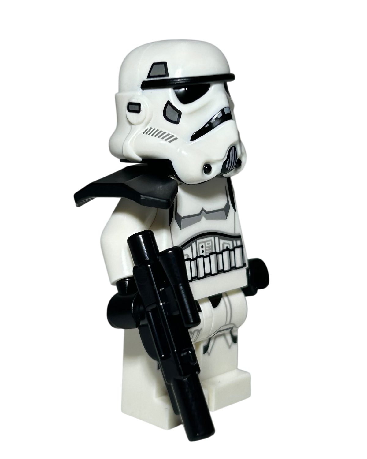Imperial Stormtrooper SW1525 LEGO Star Wars Minifigur schwarzes Pauldron Seitenansicht links brick2d2