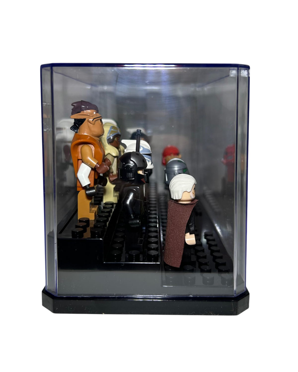 Minifigur Display Kasten groß LEGO Star Wars Seitenansicht links brick2d2