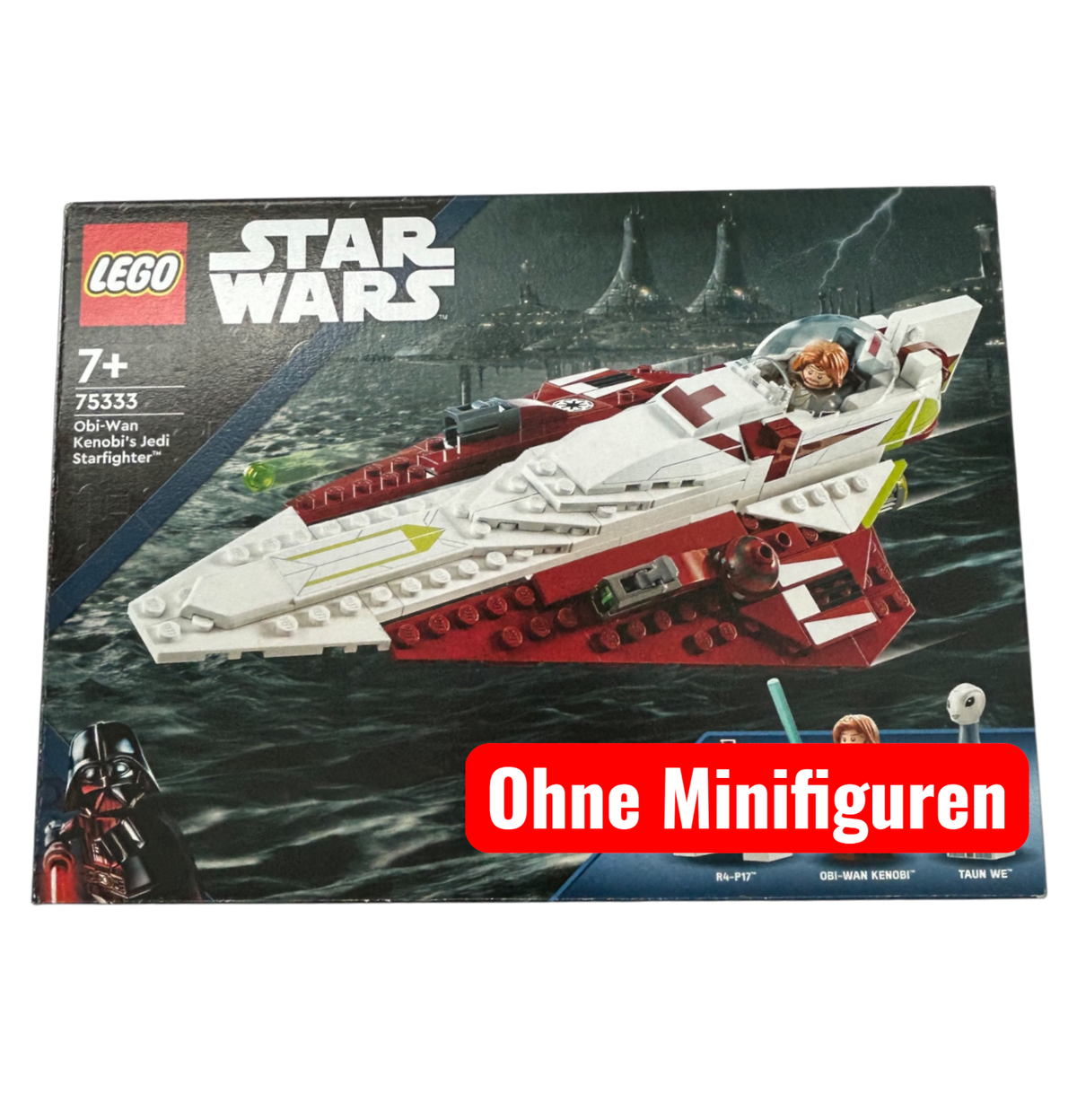 Obi-Wan Kenobi’s Jedi Starfighter 75333 LEGO Star Wars Set Vorderansicht brick2d2