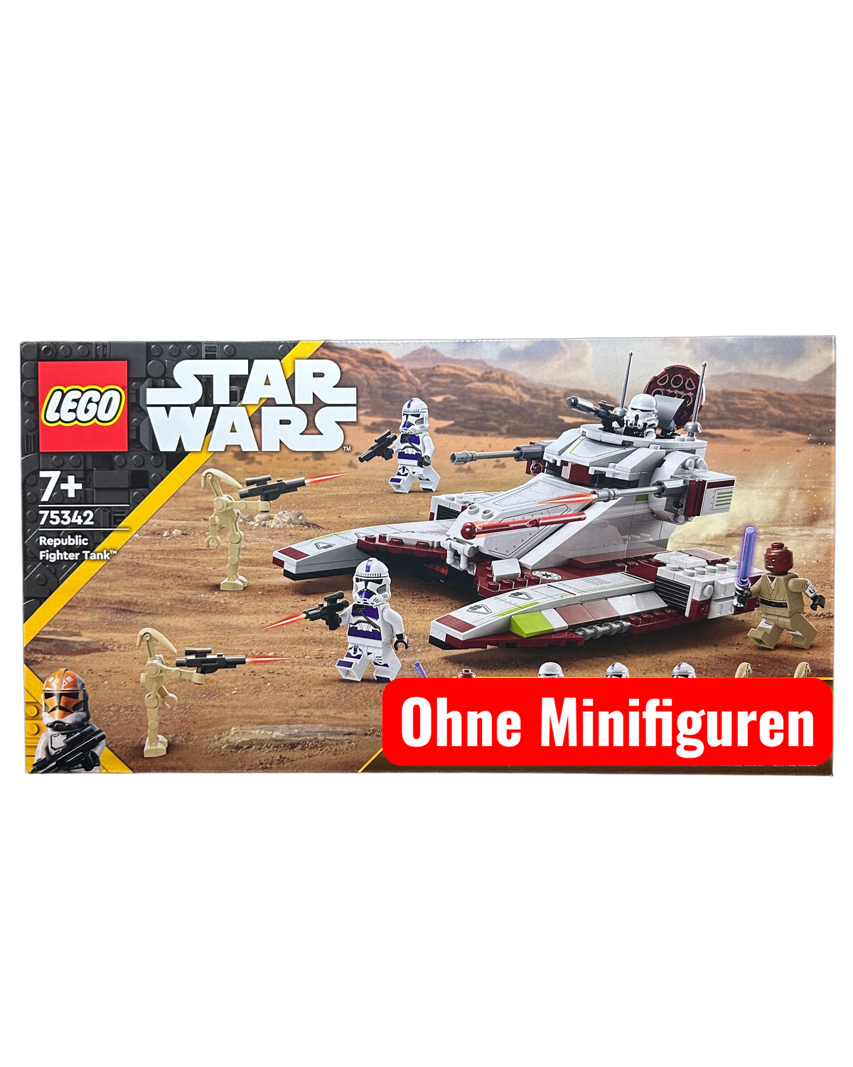 Republic Fighter Tank 75342 LEGO Star Wars Set ohne Minifiguren Vorderansicht brick2d2