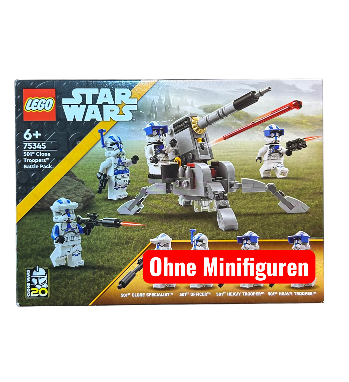 LEGO Star Wars Set 501st Clone Troopers Battle Pack 75345 Vorderansicht – Brick2D2