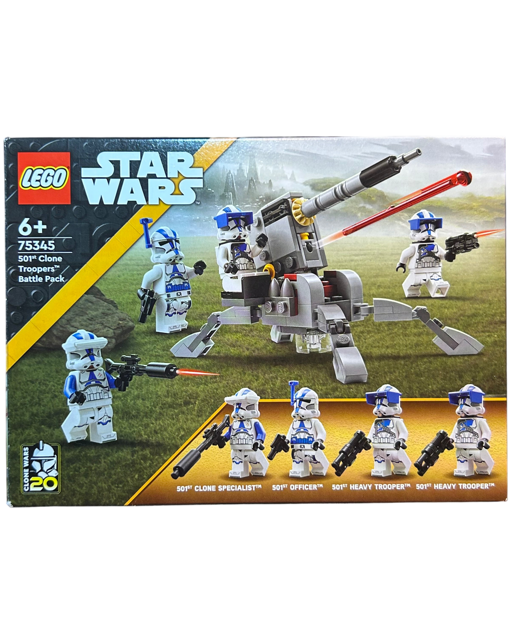 LEGO Star Wars Set 501st Clone Troopers Battle Pack 75345 Vorderansicht – Brick2D2