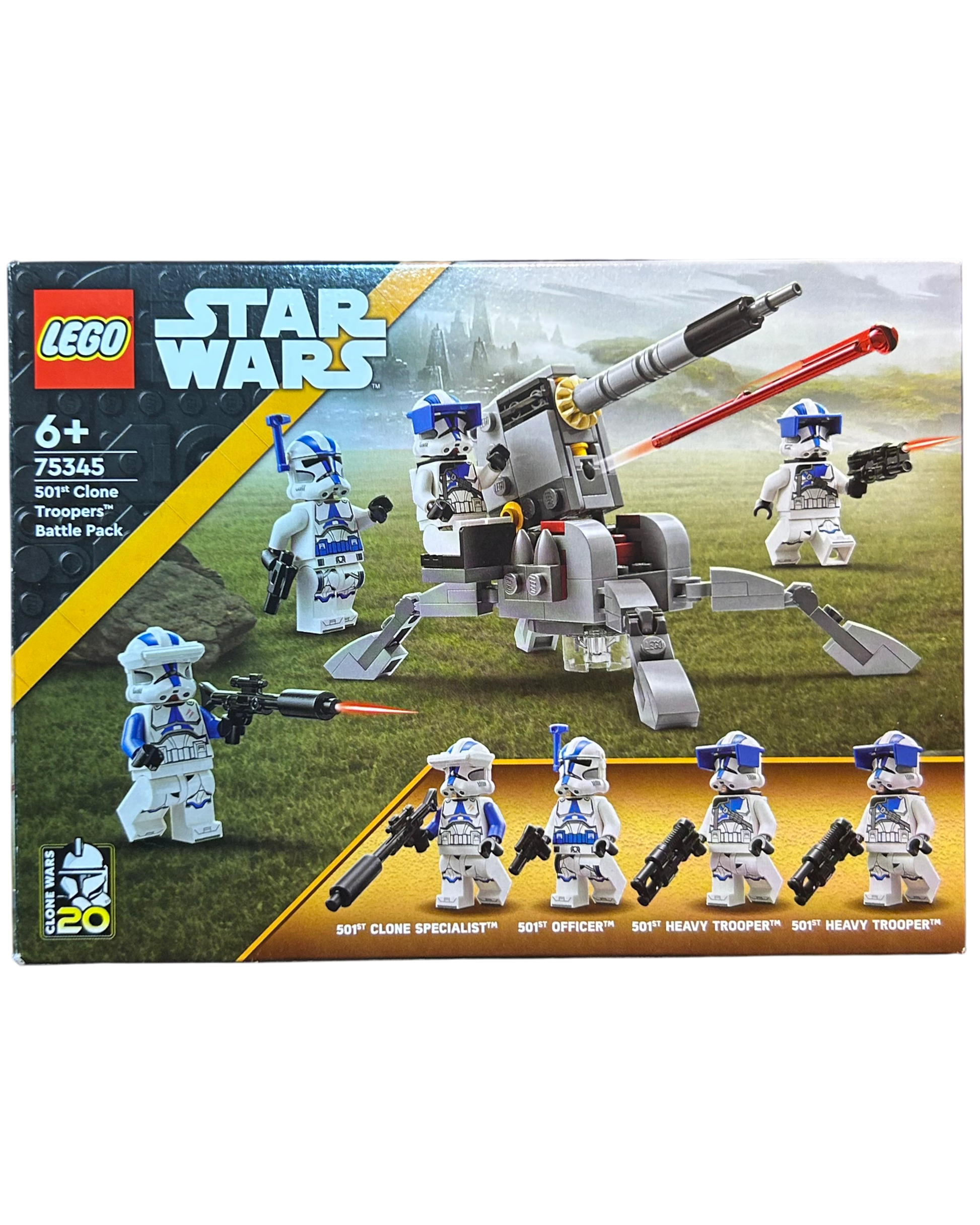 LEGO Star Wars Set 501st Clone Troopers Battle Pack 75345 Vorderansicht – Brick2D2