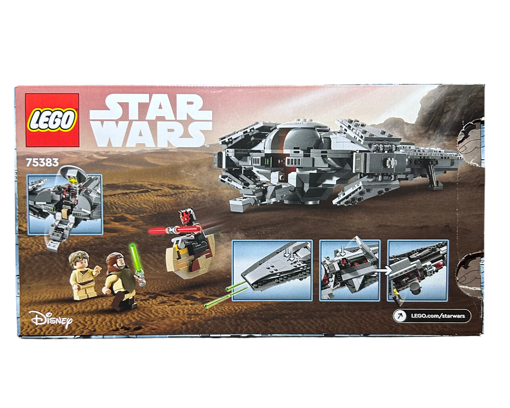 Darth Mauls Sith Infiltrator 75383 LEGO Star Wars Set ohne Minifiguren Rückansicht – brick2d2