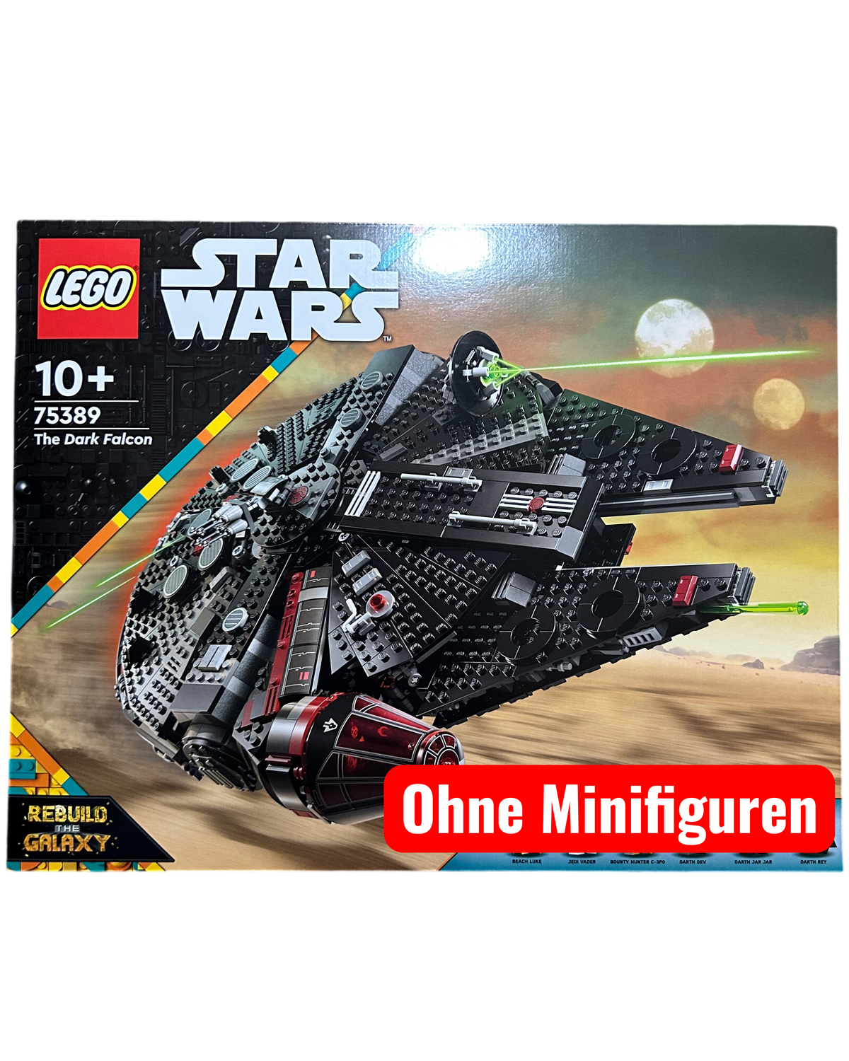 LEGO Star Wars The Dark Falcon 75389 ohne Minifiguren Vorderansicht brick2d2
