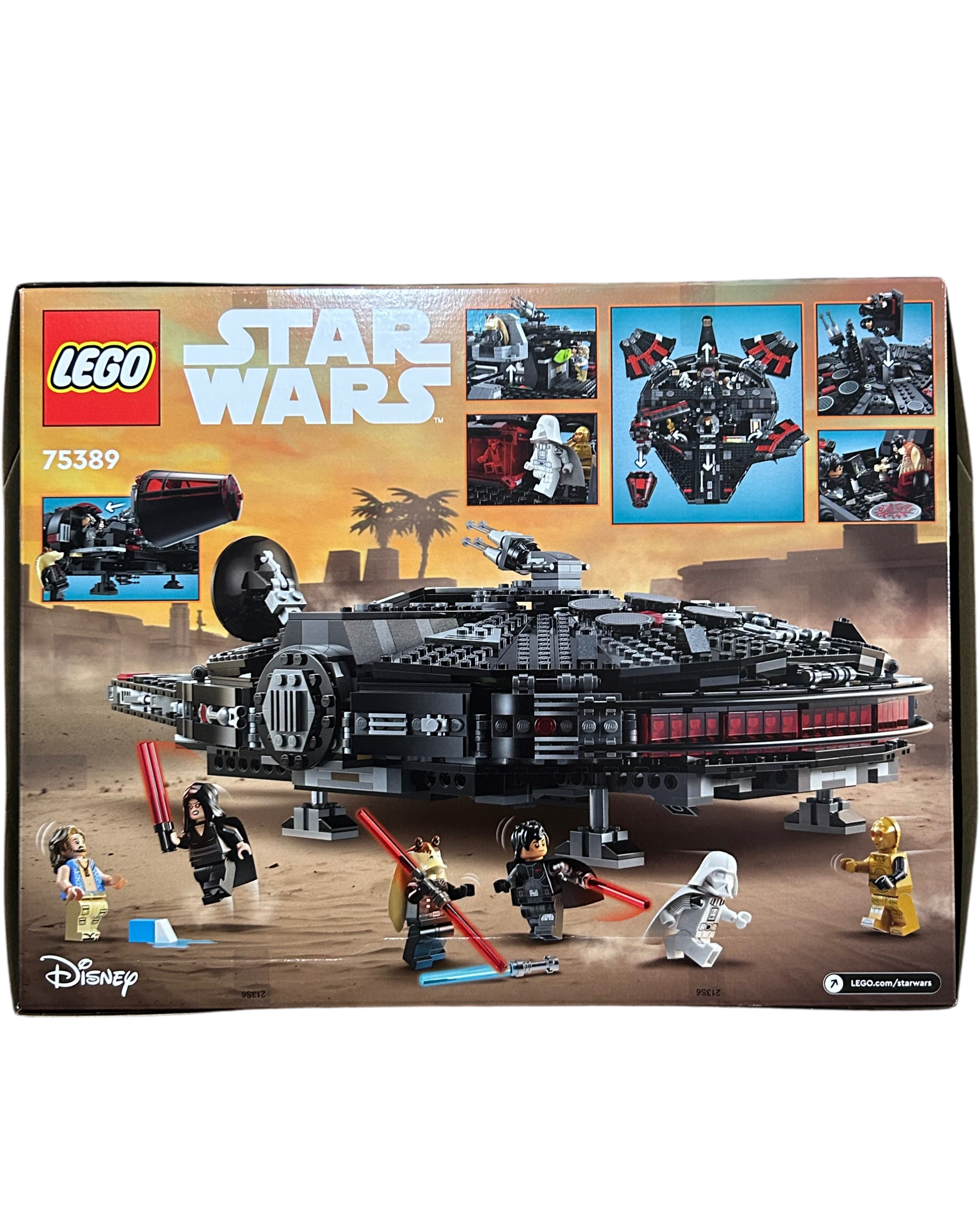 LEGO Star Wars The Dark Falcon 75389 ohne Minifiguren Rückansicht brick2d2