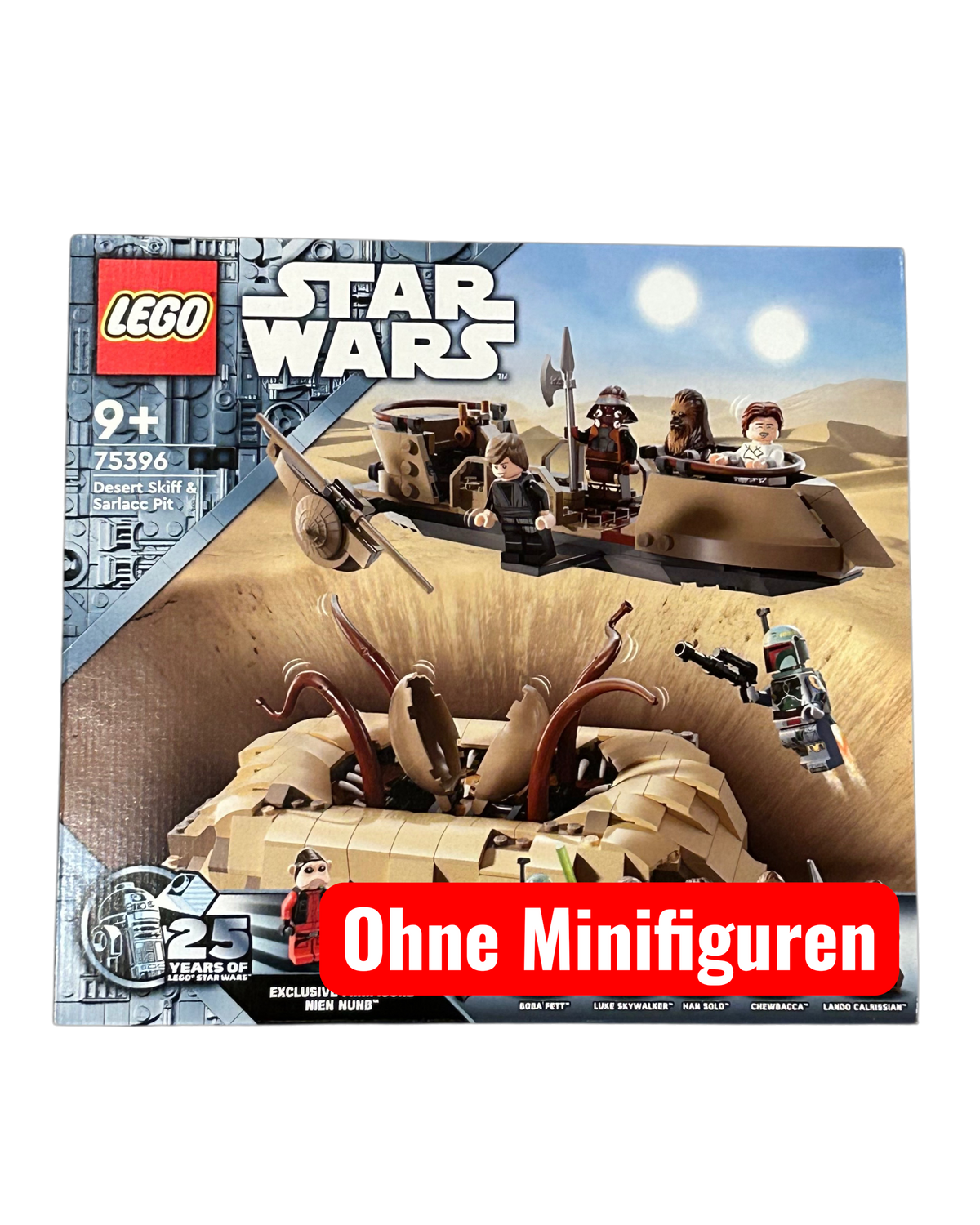 Desert Skiff & Sarlacc Pit 75396 LEGO Star Wars Set ohne Minifiguren Vorderansicht brick2d2