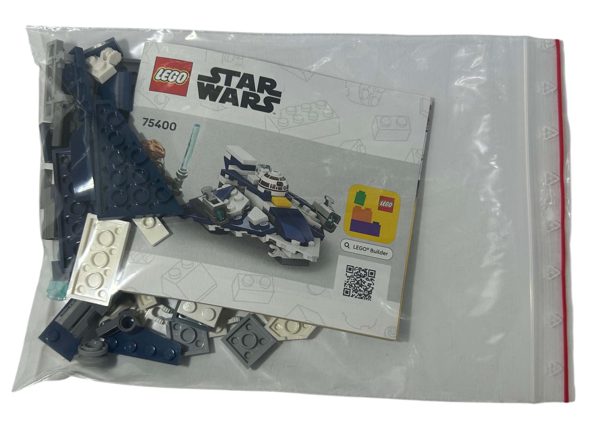 LEGO Star Wars Microfighter Plo Koon’s Jedi Starfighter Set 75400 Vorderansicht – Brick2D2