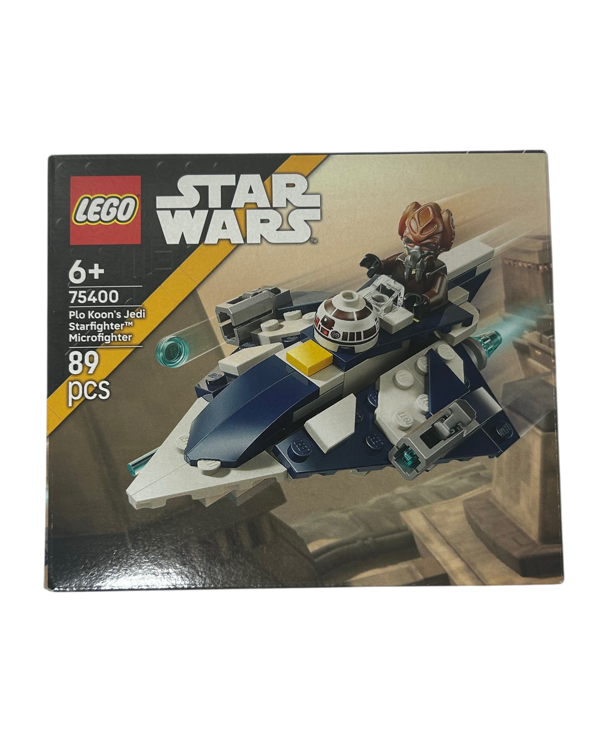 LEGO Star Wars Microfighter Plo Koon’s Jedi Starfighter Set 75400 Vorderansicht – Brick2D2