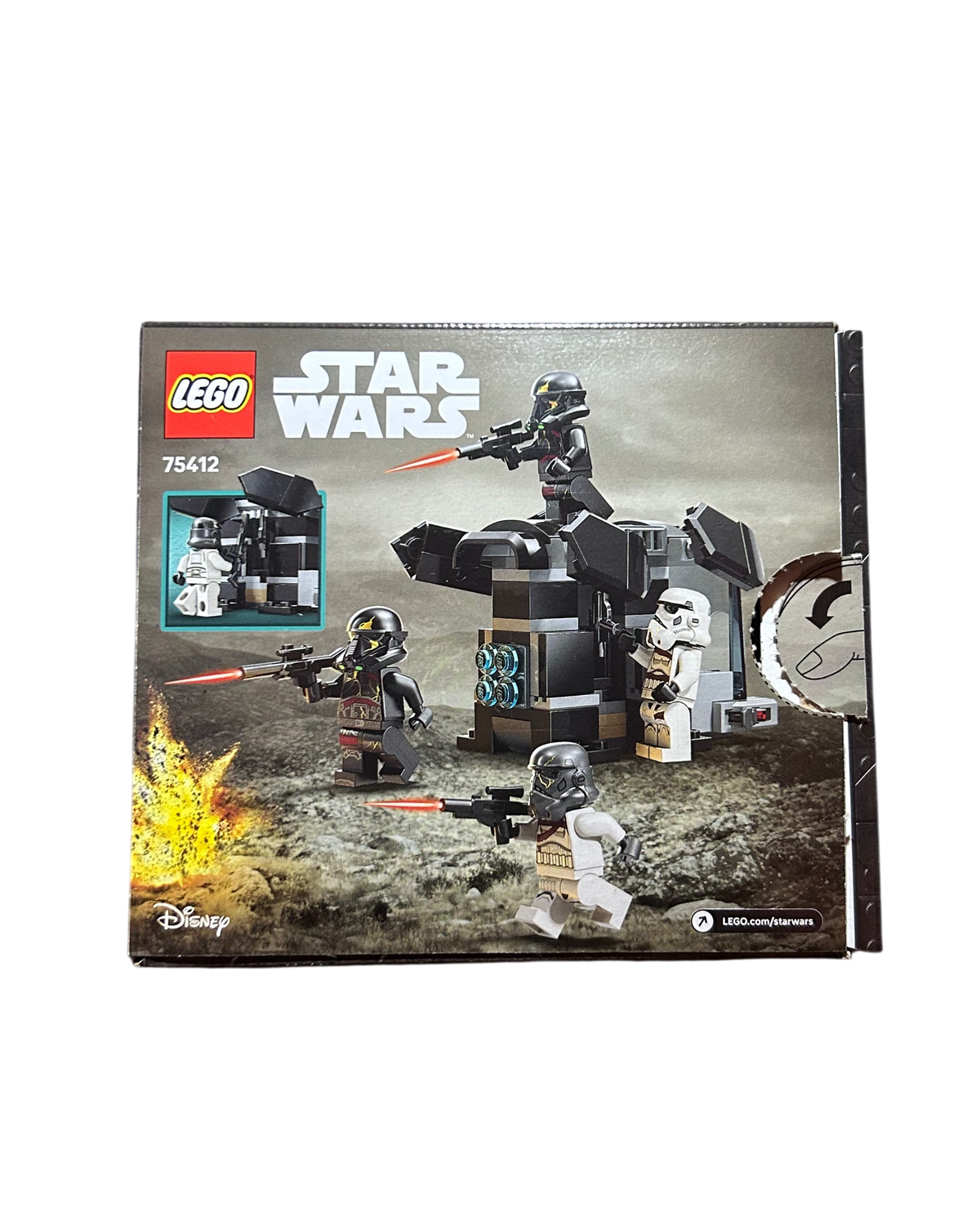 LEGO Star Wars Death Trooper Night Trooper 75412 ohne Minifiguren Rückansicht brick2d2