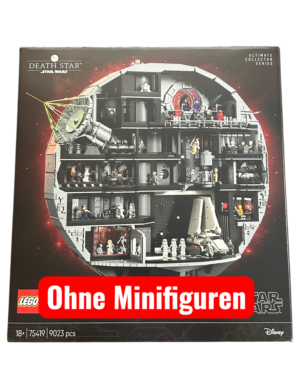 LEGO Star Wars Todesstern 75419 ohne Minifiguren Vorderansicht brick2d2