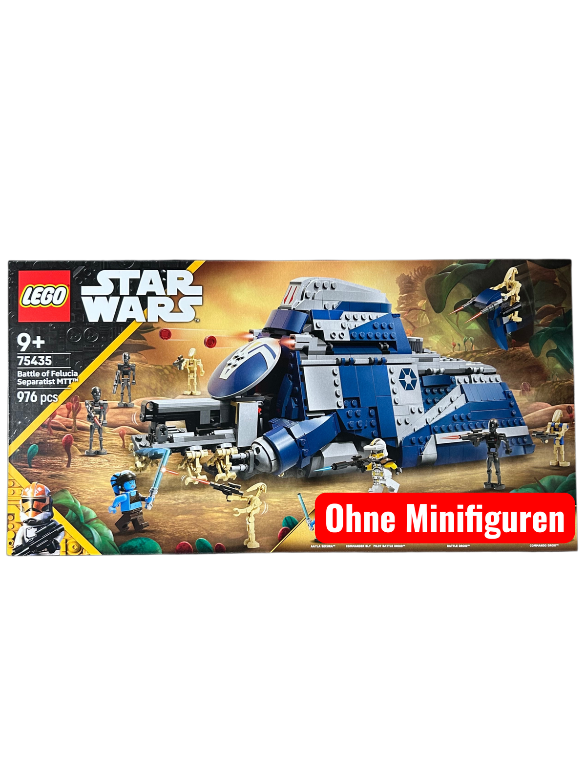 Battle of Felucia Separatist MTT 75435 LEGO Star Wars Set Vorderansicht brick2d2