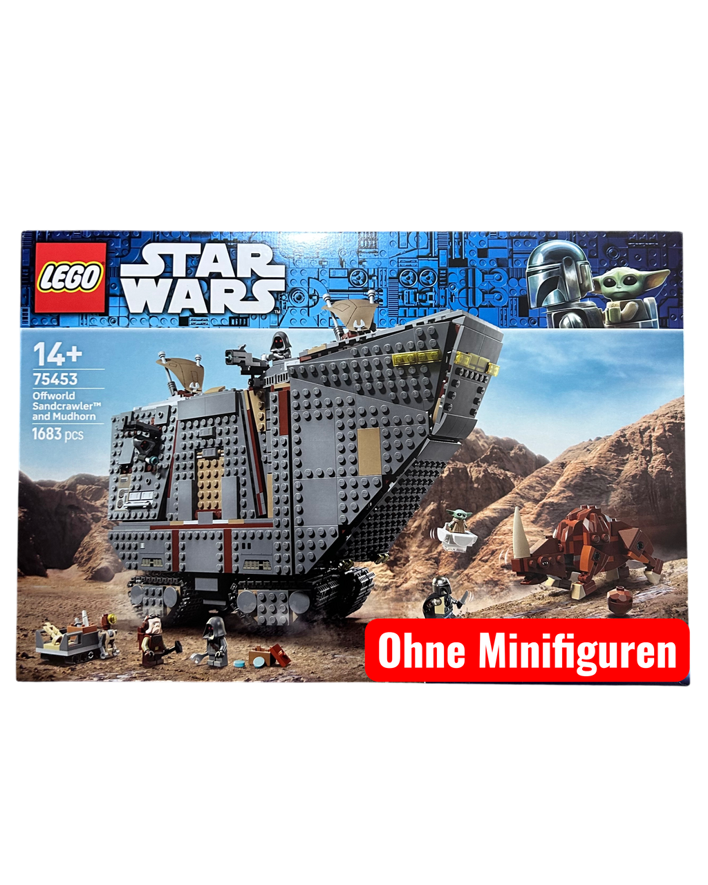 LEGO Star Wars Offworld Sandcrawler 75453 ohne Minifiguren Vorderansicht brick2d2