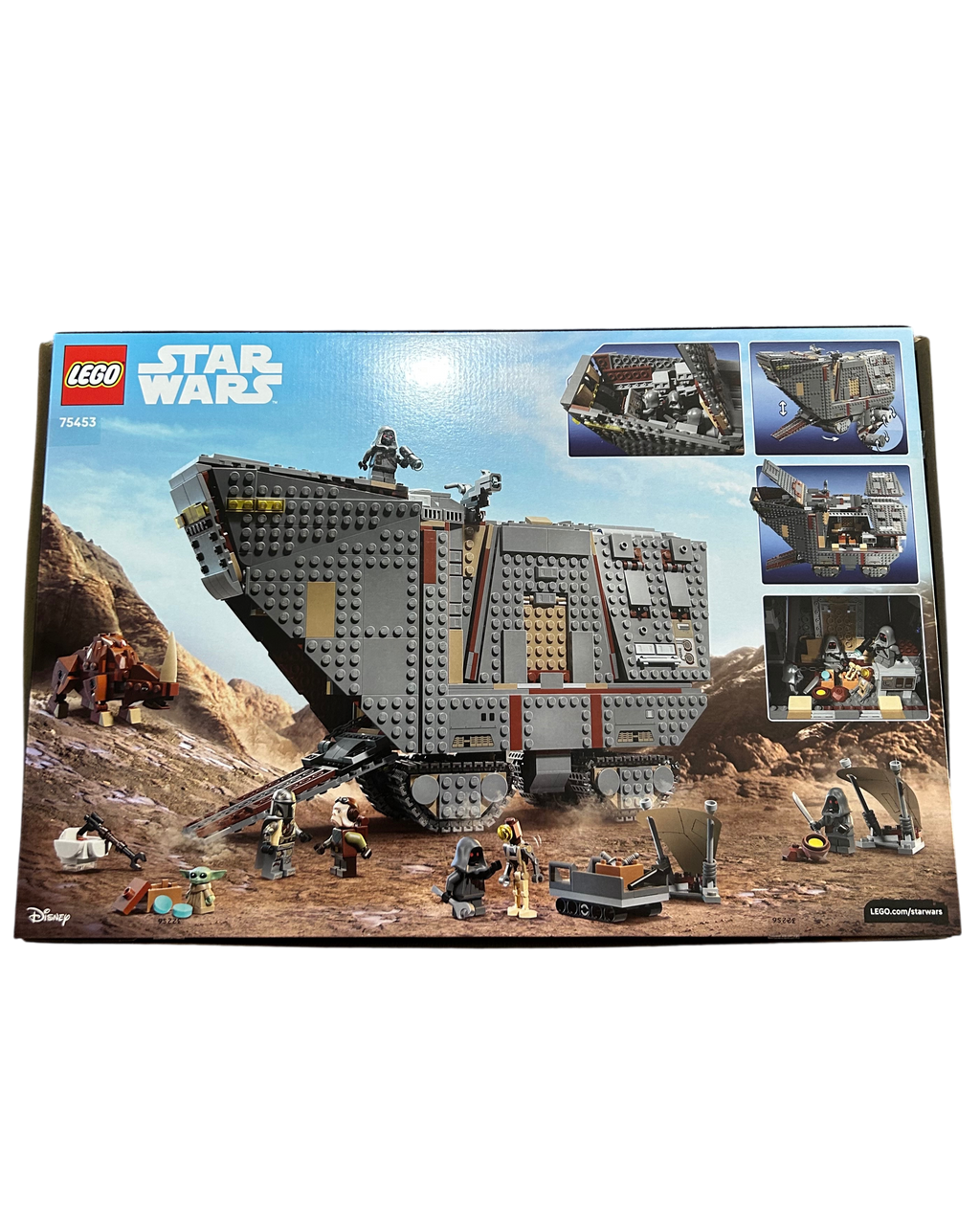 LEGO Star Wars Offworld Sandcrawler 75453 ohne Minifiguren Rückansicht brick2d2