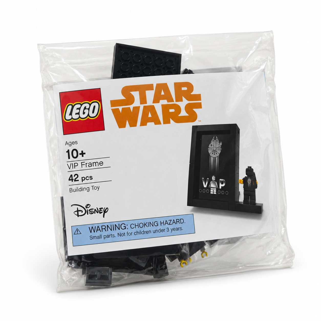 Original LEGO Star Wars VIP Frame 5005747 Disney Limited Polybag NEU OVP Vorderansicht Brick2d2