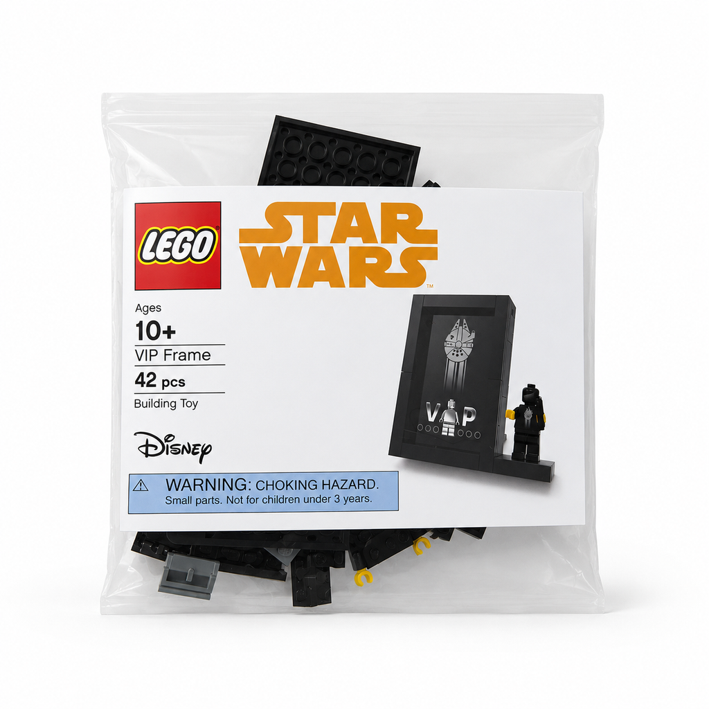 Original LEGO Star Wars VIP Frame 5005747 Disney Limited Polybag NEU OVP Detailansicht brick2d2