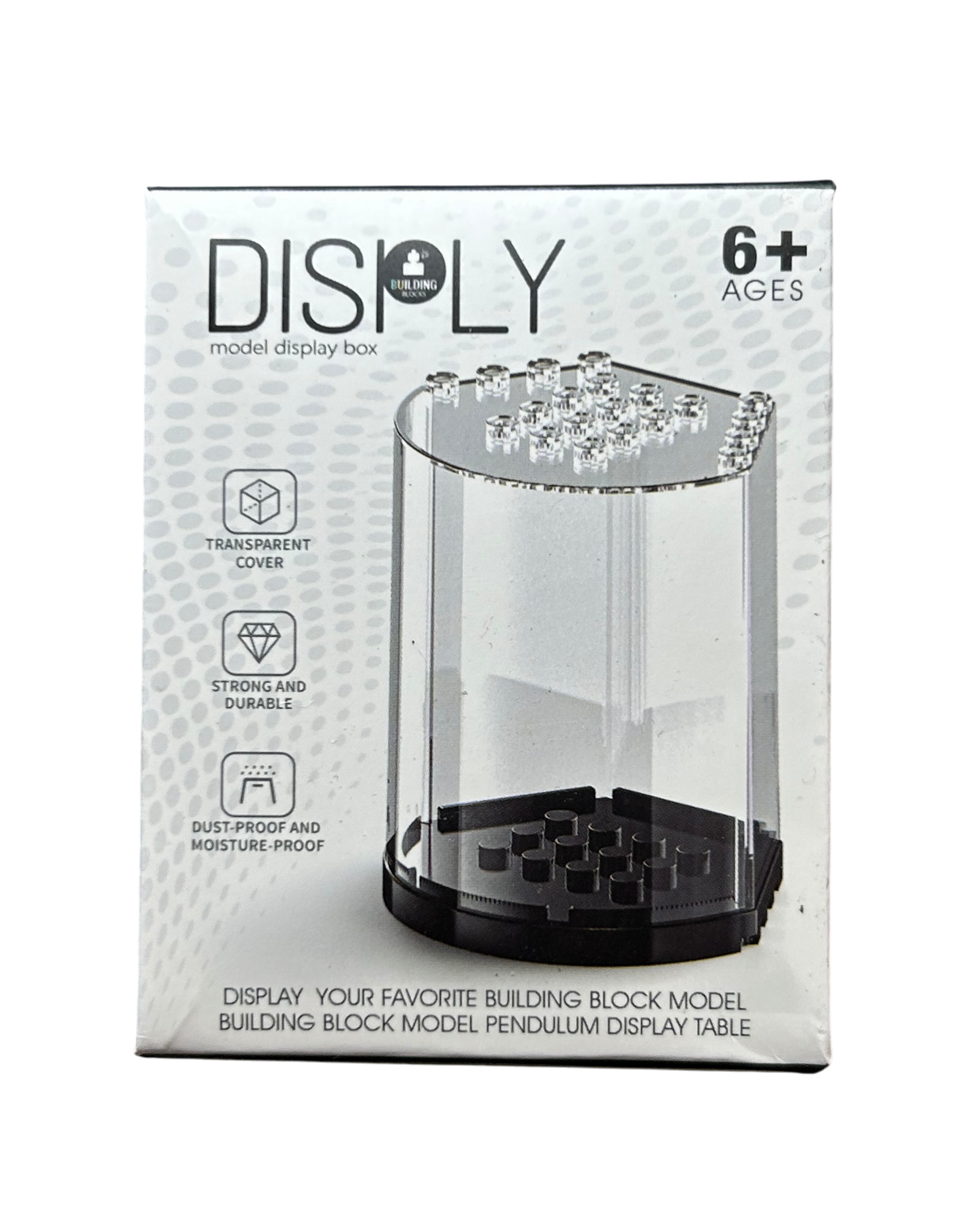 Minifigur Display Kasten Transparent Vorderansicht brick2d2