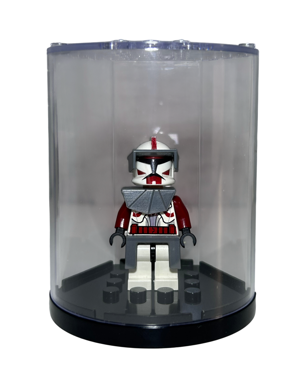 Minifigur Display Kasten Transparent Vorderansicht 2 brick2d2