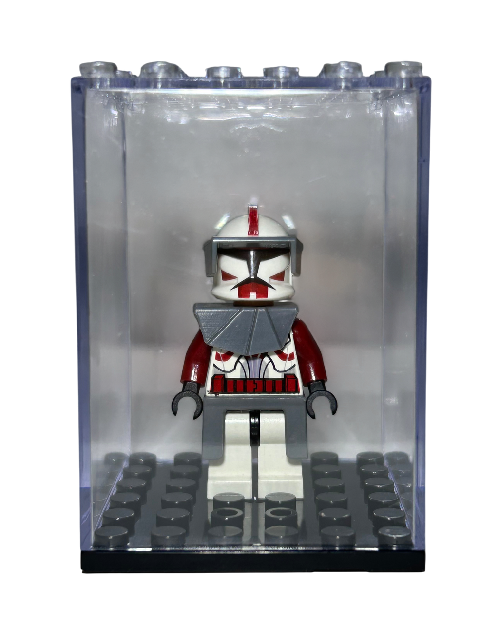 Minifigur Display Kasten klein Vorderansicht brick2d2