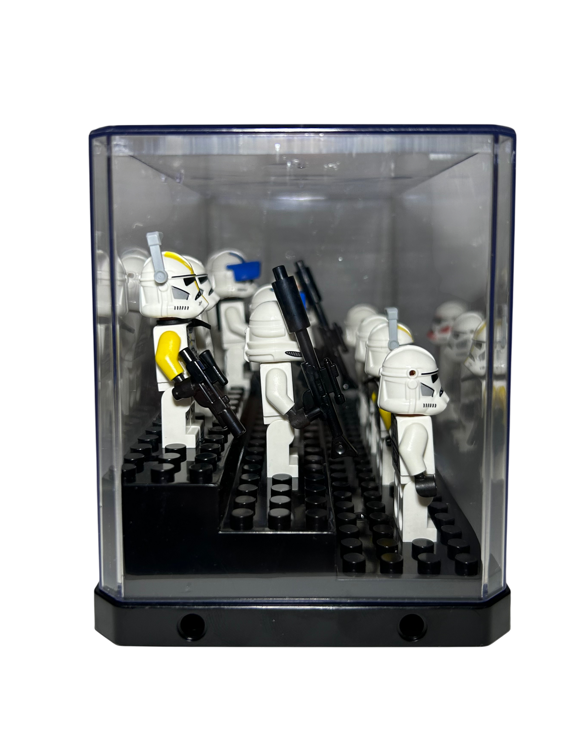 Minifigur Display Kasten groß Seitenansicht brick2d2