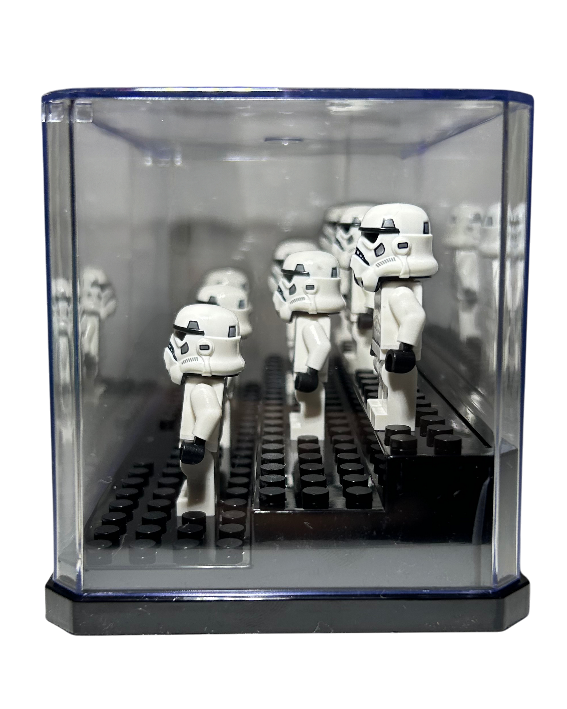 Minifiguren Display Kasten mittel Seitenansicht rechts brick2d2