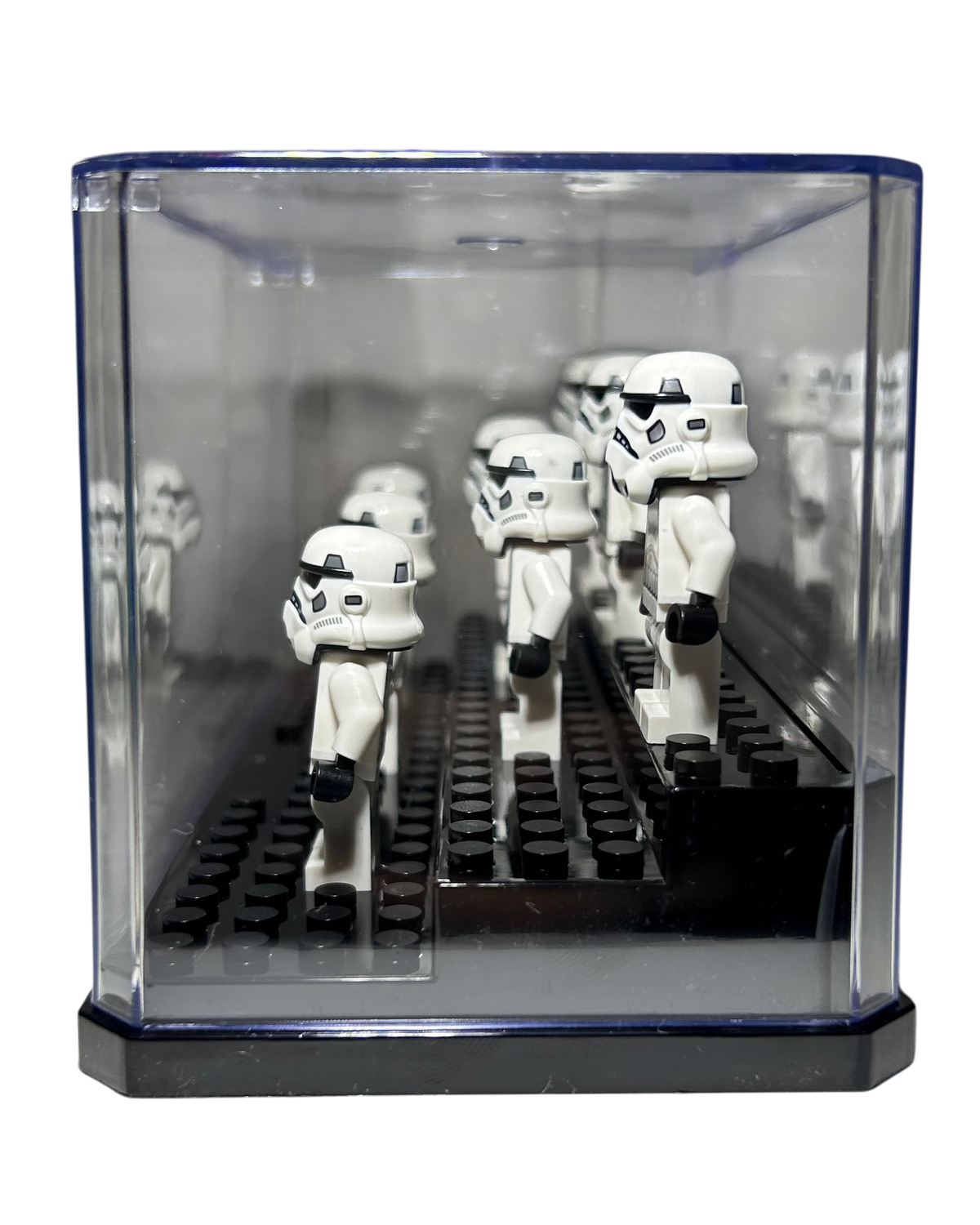 Minifiguren Display Kasten mittel Seitenansicht rechts brick2d2