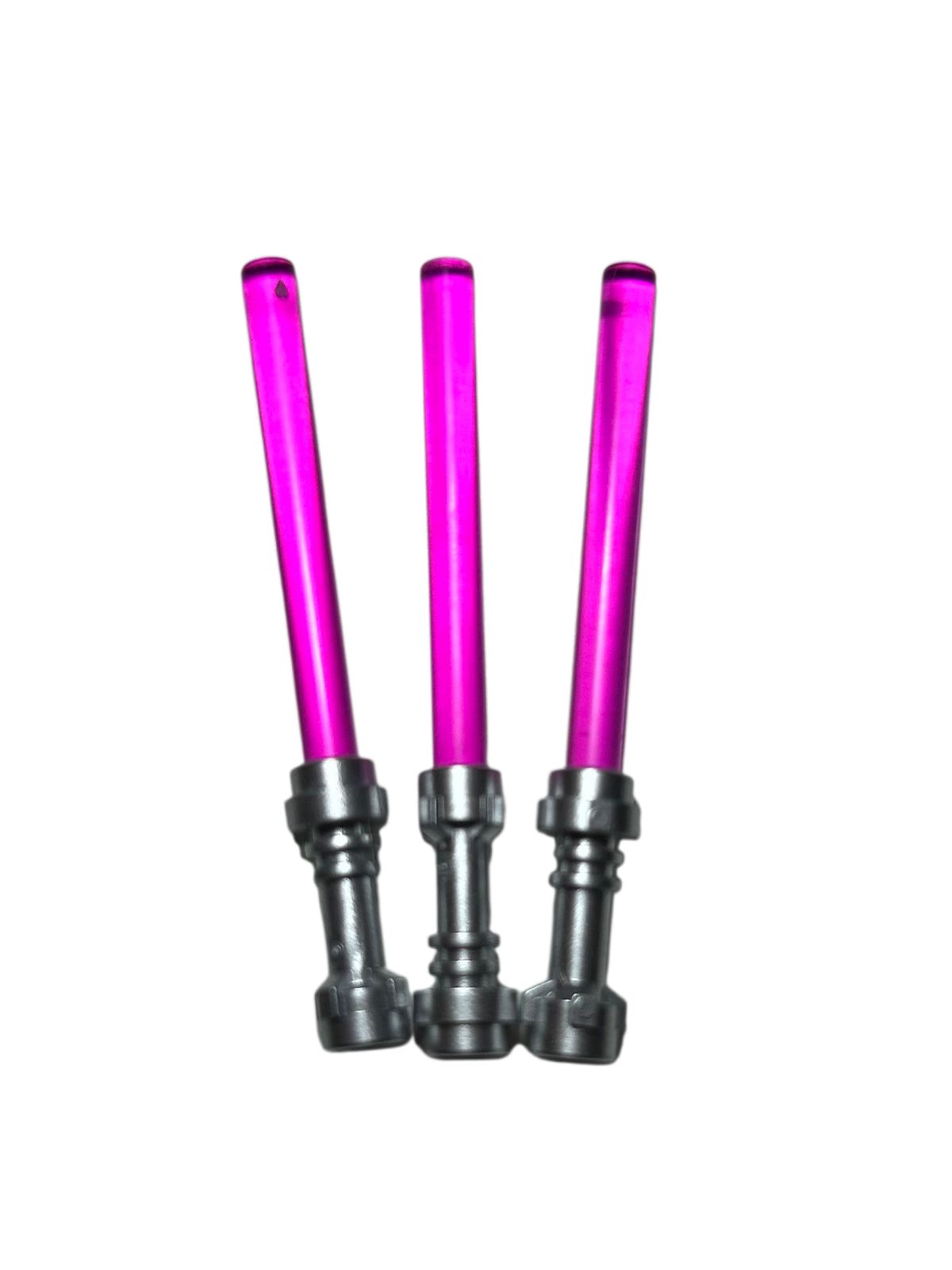 LEGO pinkes Lichtschwert Pack Zubehör Vorderansicht brick2d2