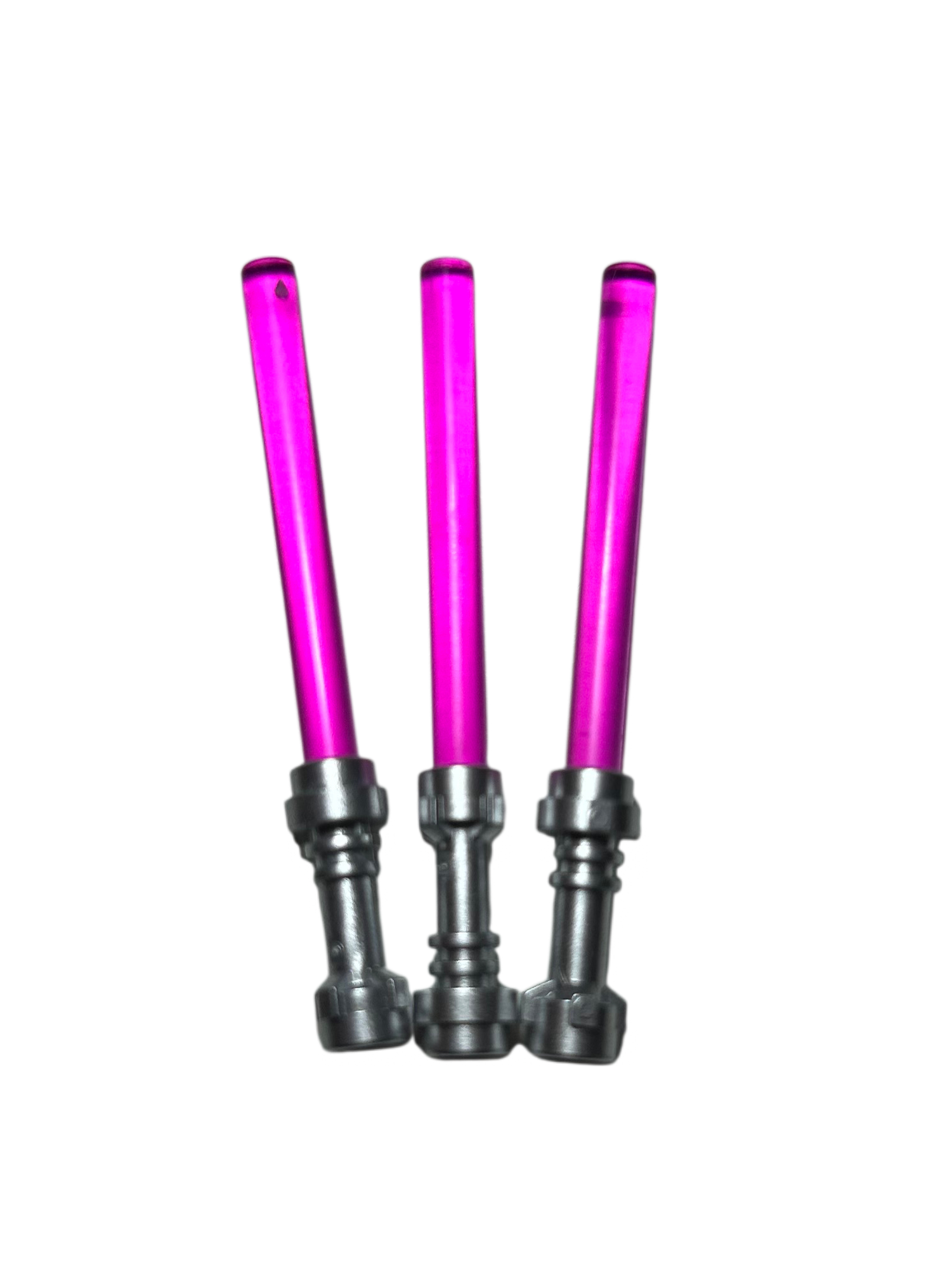 LEGO pinkes Lichtschwert Pack Zubehör Vorderansicht brick2d2