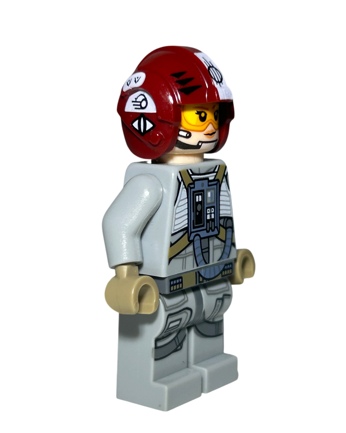 Sandspeeder-Pilotin LEGO Star Wars Minifigur SW0882 Seitenansicht links brick2d2