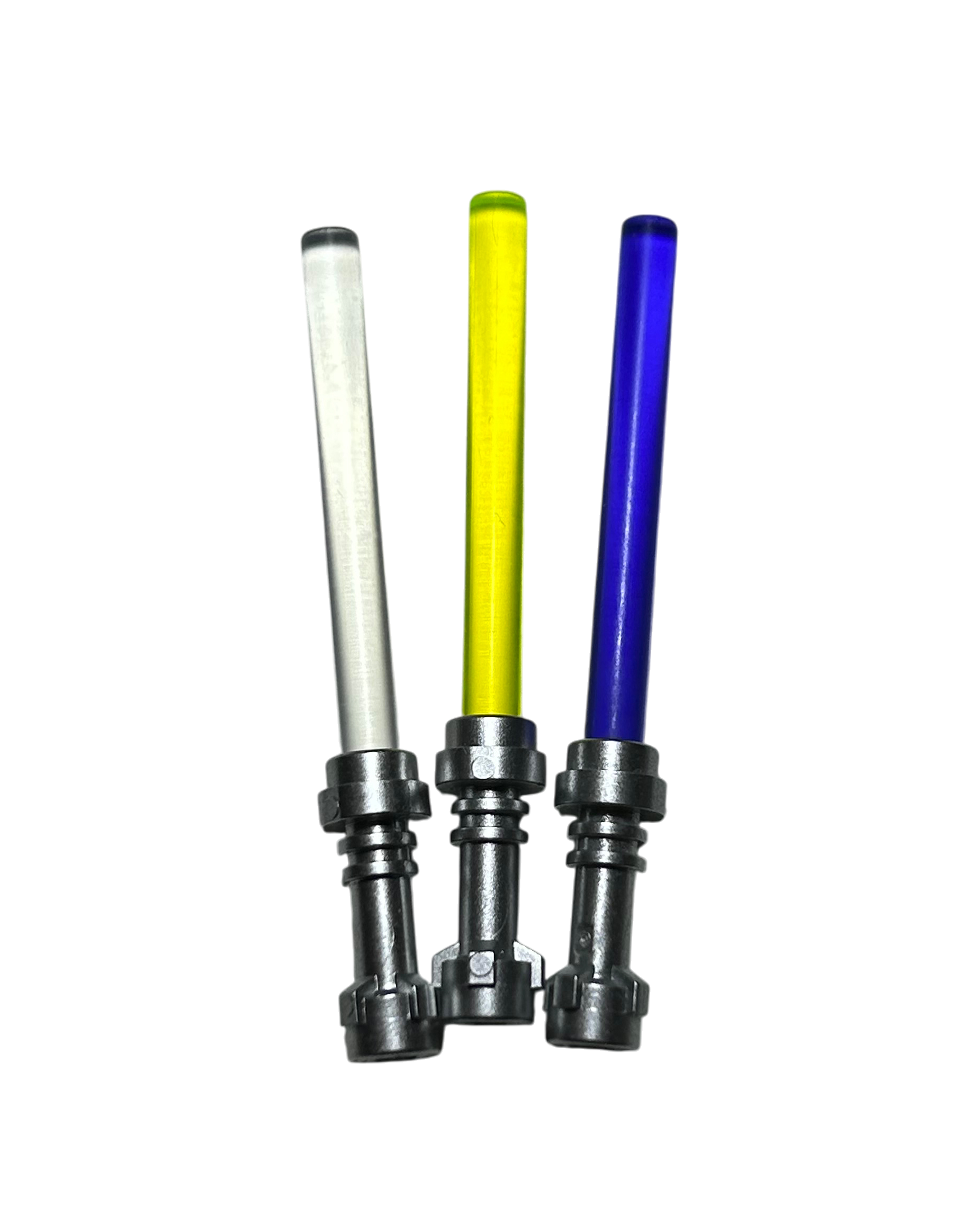 LEGO Star Wars 3× spezial Lichtschwert Pack Zubehör Vorderansicht – Brick2D2