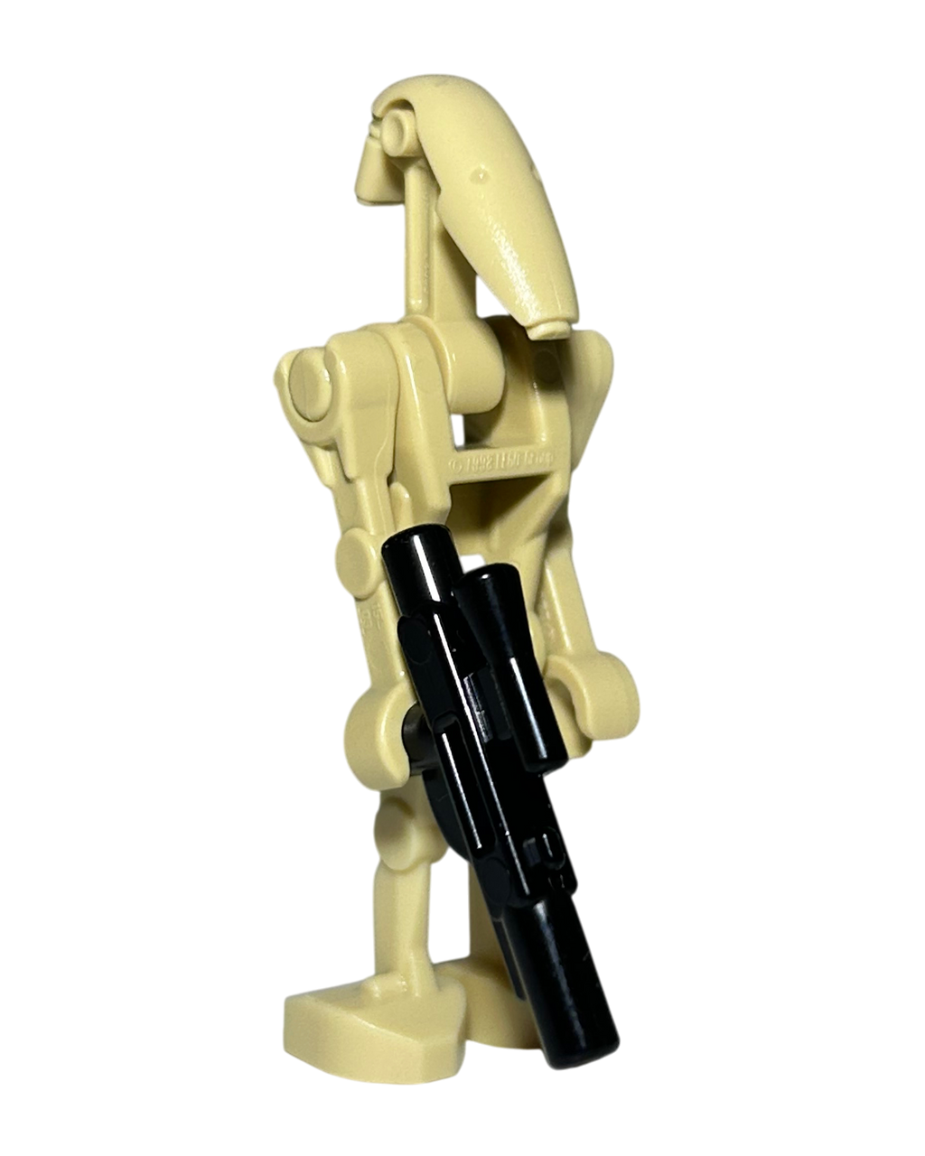 Battle Droid SW0001c LEGO Star Wars Minifigur Vorderansicht links brick2d2