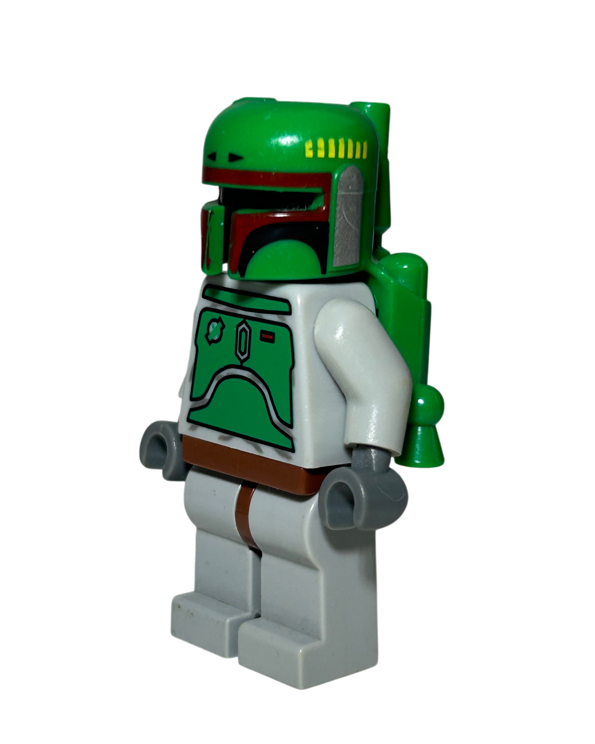 LEGO Boba Fett 2009 SW0002b mit Helm und Jetpack von der Seite links brick2d2
