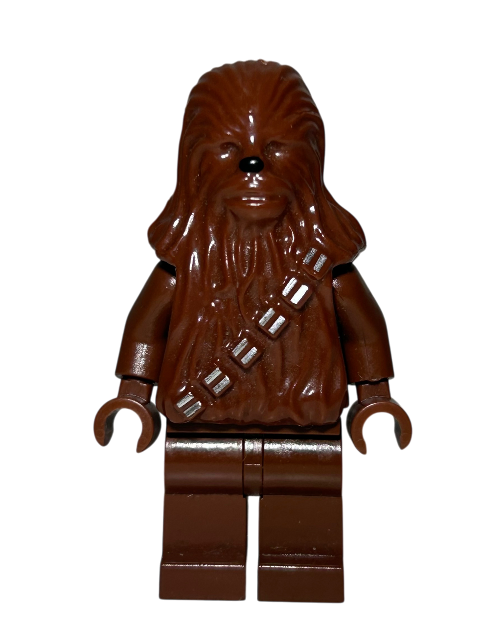 Klassischer Chewbacca SW0011a LEGO Star Wars Minifigur Vorderansicht brick2d2