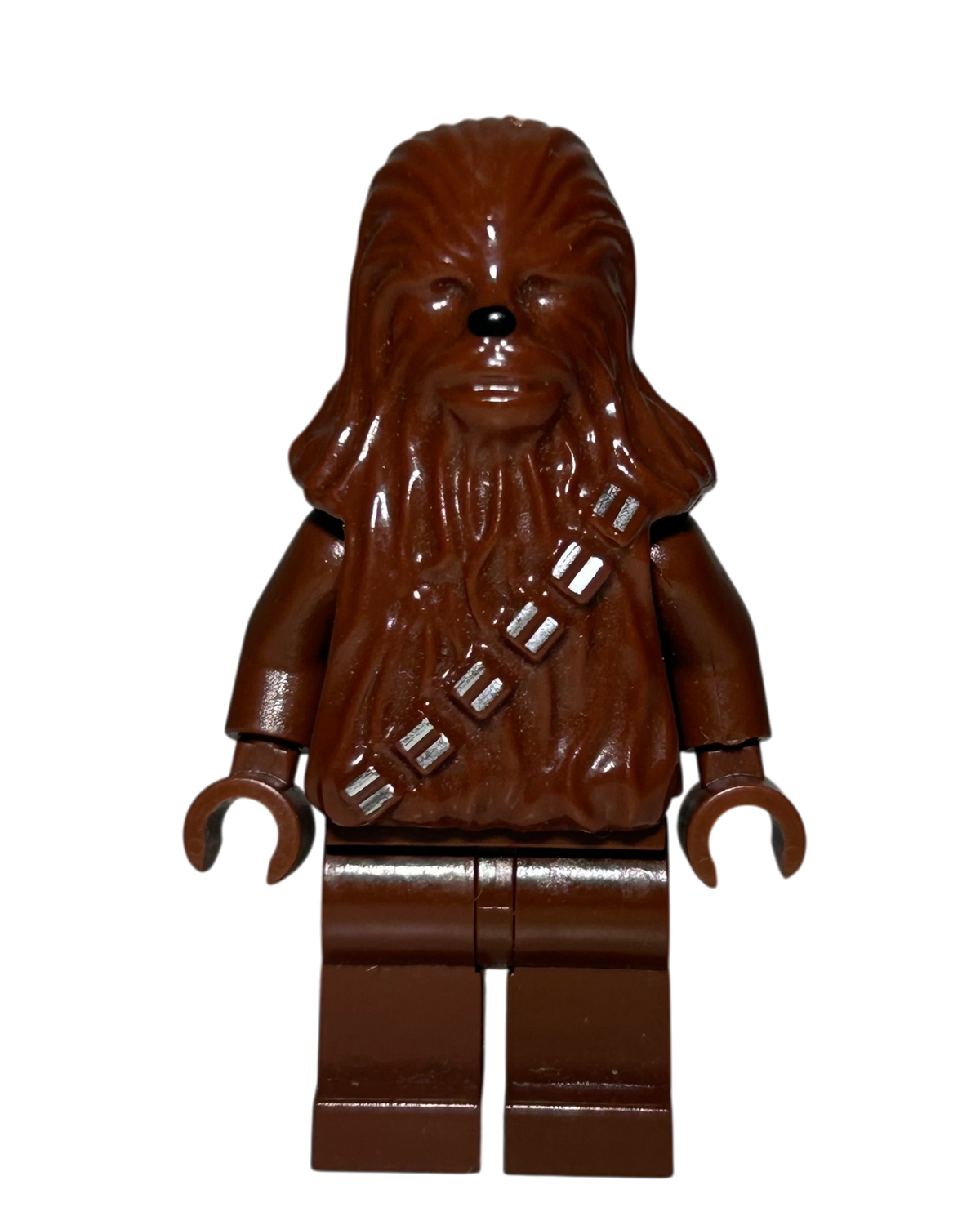 Klassischer Chewbacca SW0011a LEGO Star Wars Minifigur Vorderansicht brick2d2