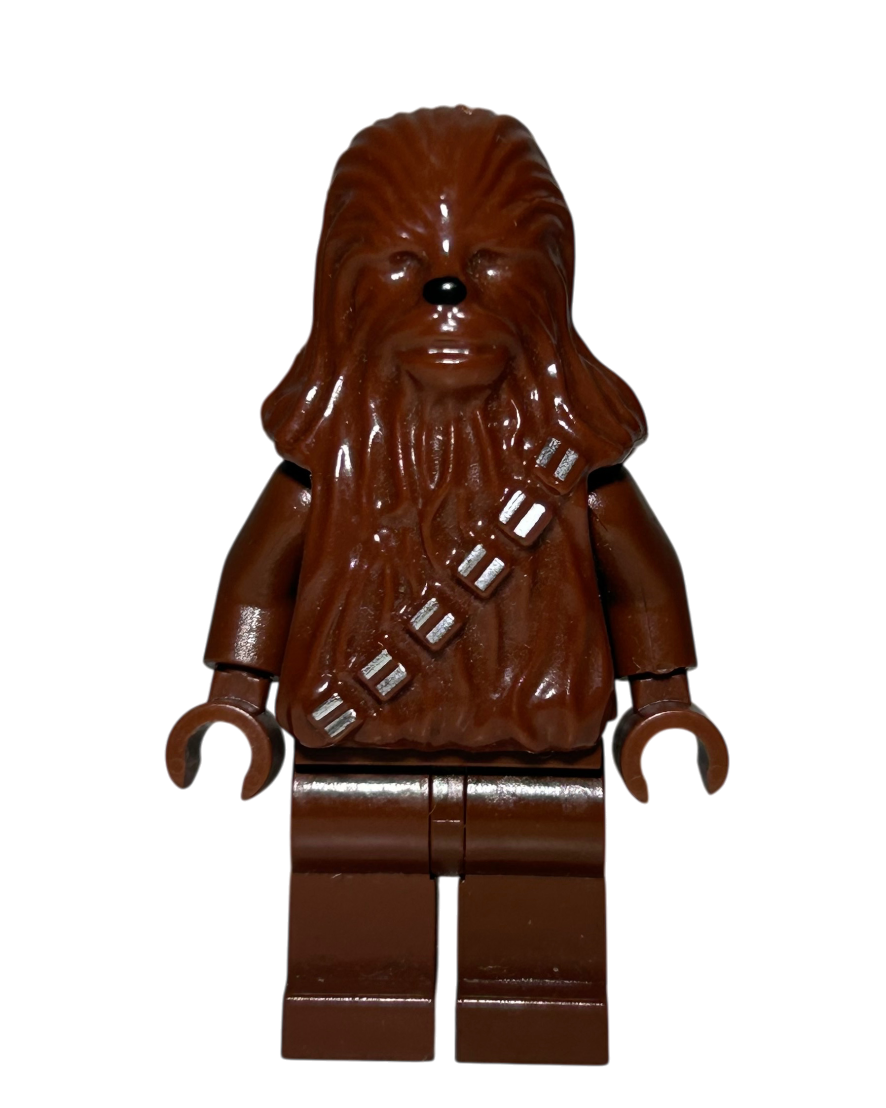 Klassischer Chewbacca SW0011a LEGO Star Wars Minifigur Vorderansicht brick2d2